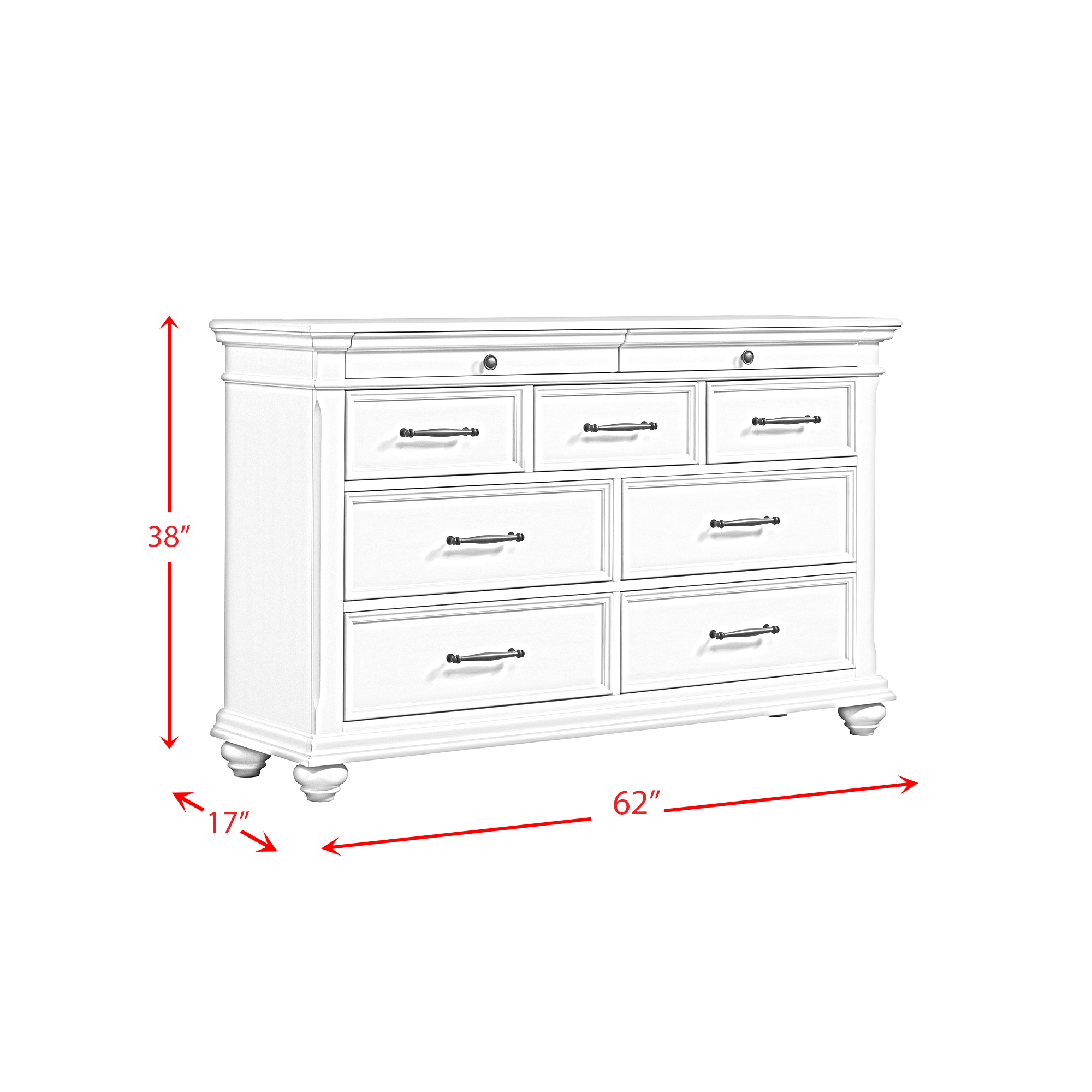 Model: SR600DR | Elements Slater Dresser in Antique White