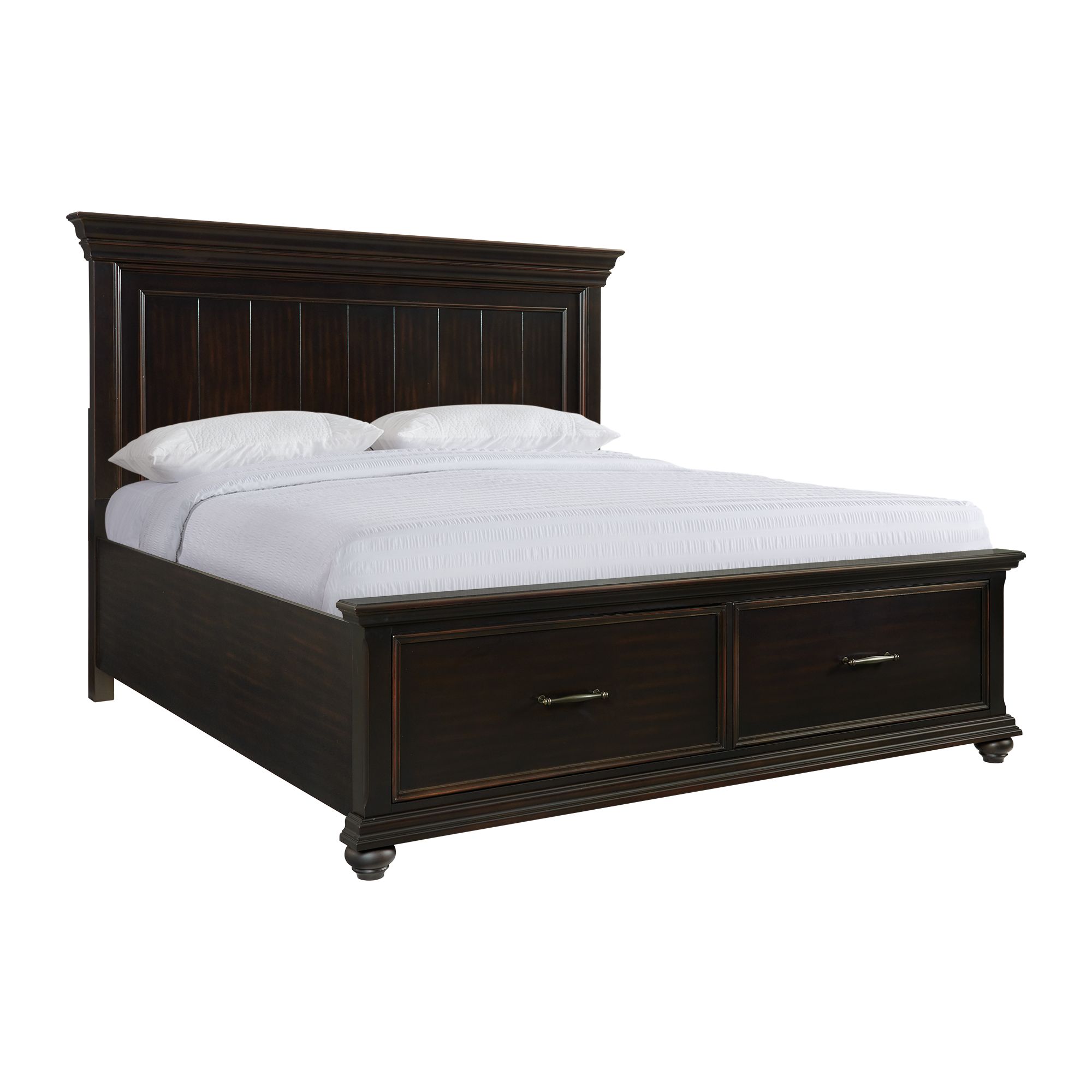 Elements Slater King Platform Storage 6PC Bedroom Set Black