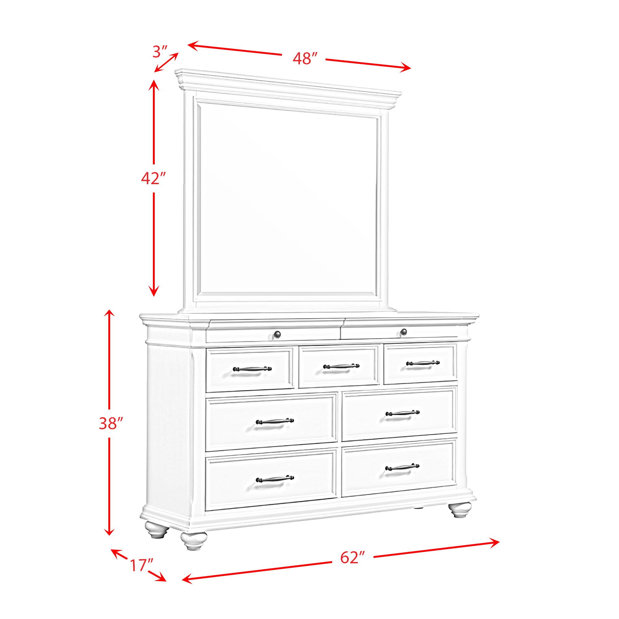 Model: SR850KB6PC | Elements Slater King Platform Storage 6PC Bedroom Set Black
