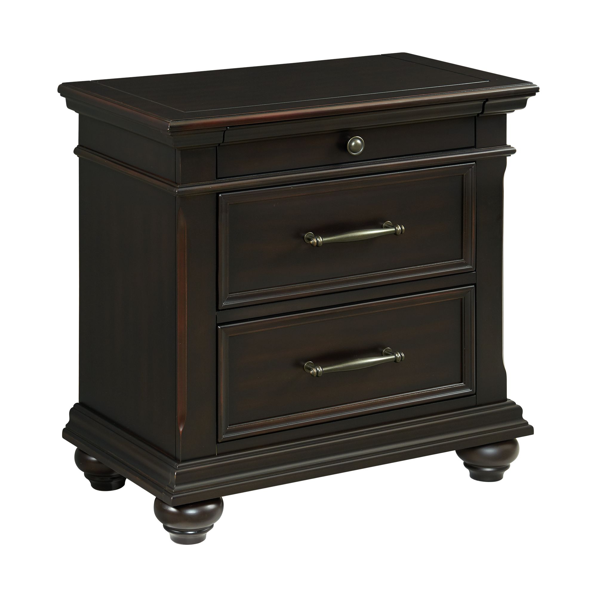Model: SR850QB6PC | Elements Slater Queen Platform Storage 6PC Bedroom Set Black