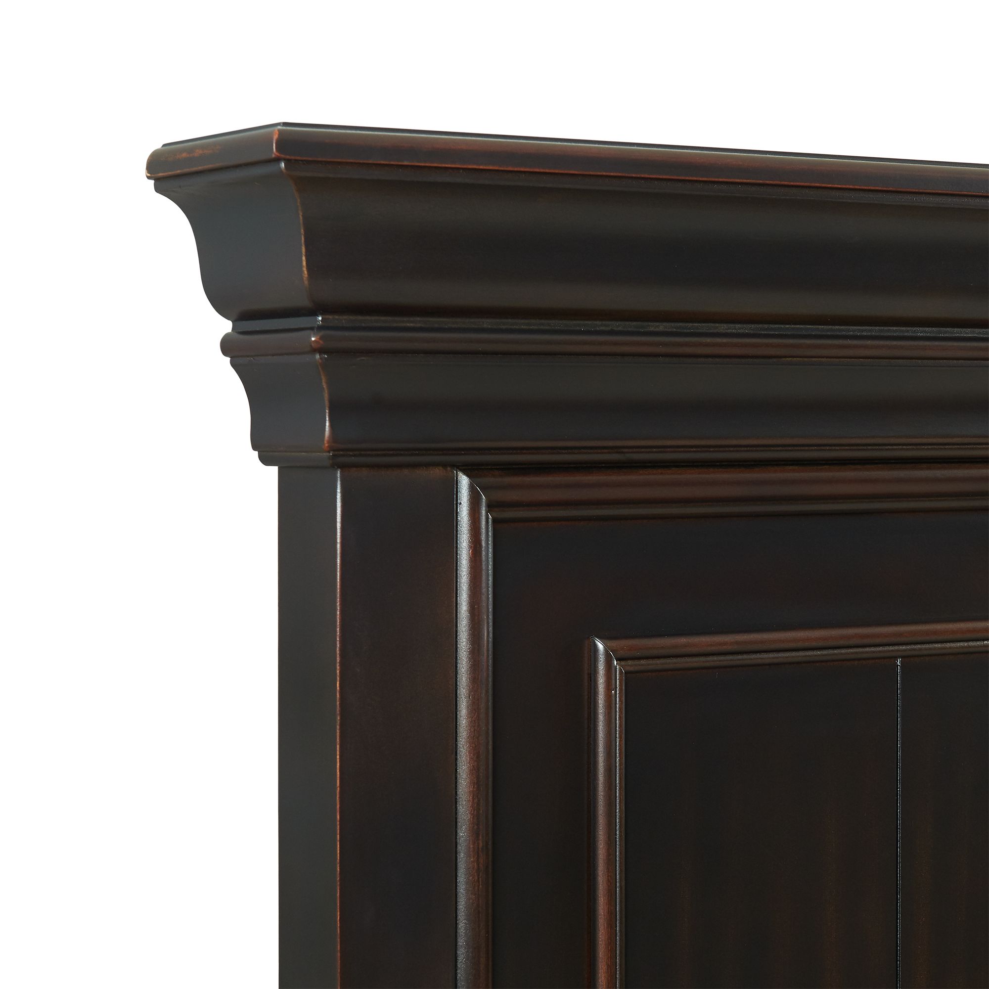 Model: SR850QB6PC | Elements Slater Queen Platform Storage 6PC Bedroom Set Black
