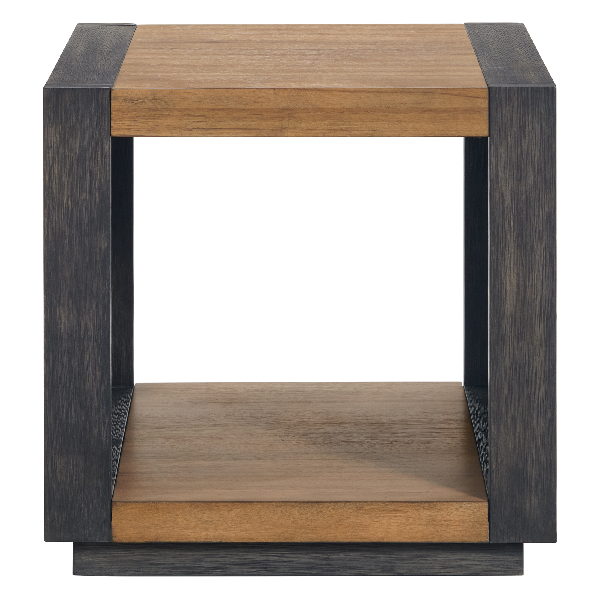 Model: T-3720-8-ET | Elements Breckenridge End Table in Light Oak & Black
