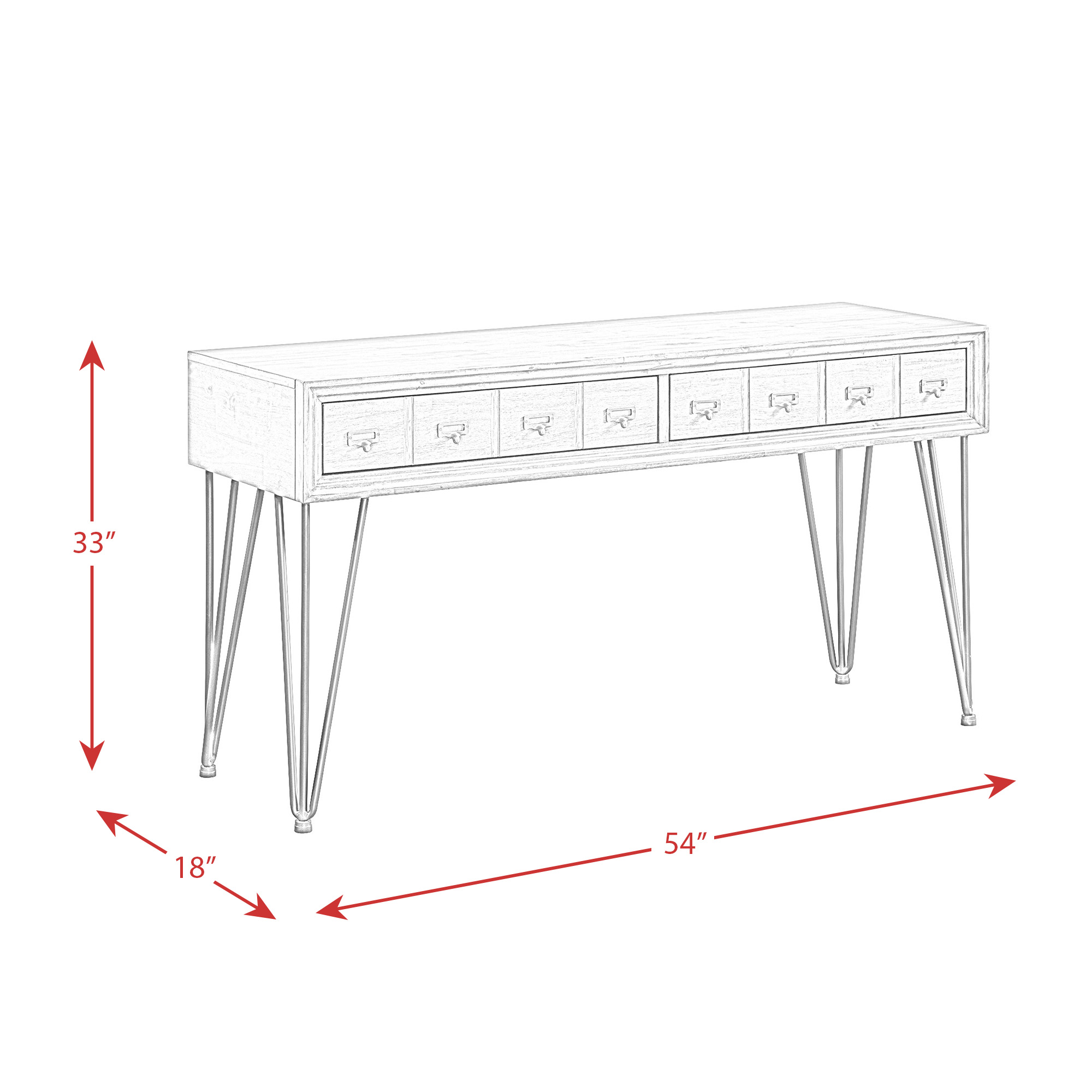 Model: TBN100ET3PC | Elements Boone 3PC Occasional Table Set-Coffee Table & Two End Tables