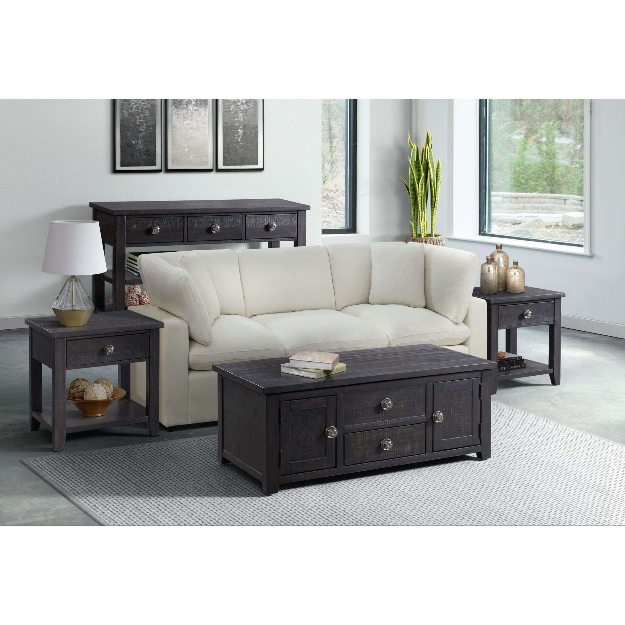 Model: TKN100CTE2PC | Elements Kendyl 2PC Occasional Table Set-Coffee Table & End Table