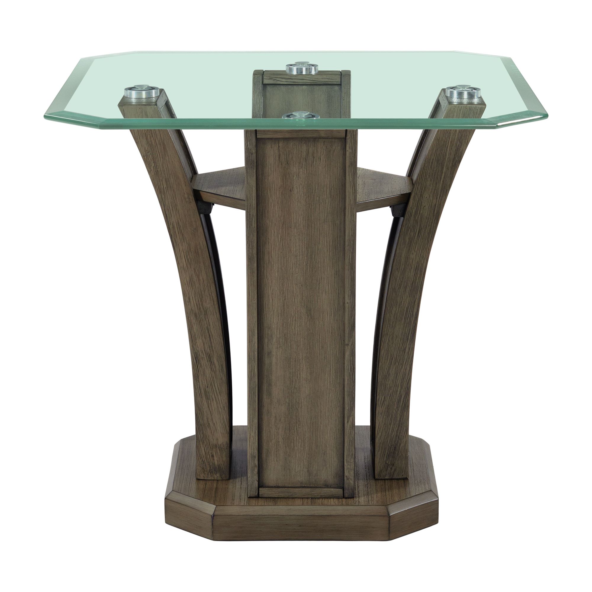 Model: TPR350ET | Elements Dapper Square End Table Grey