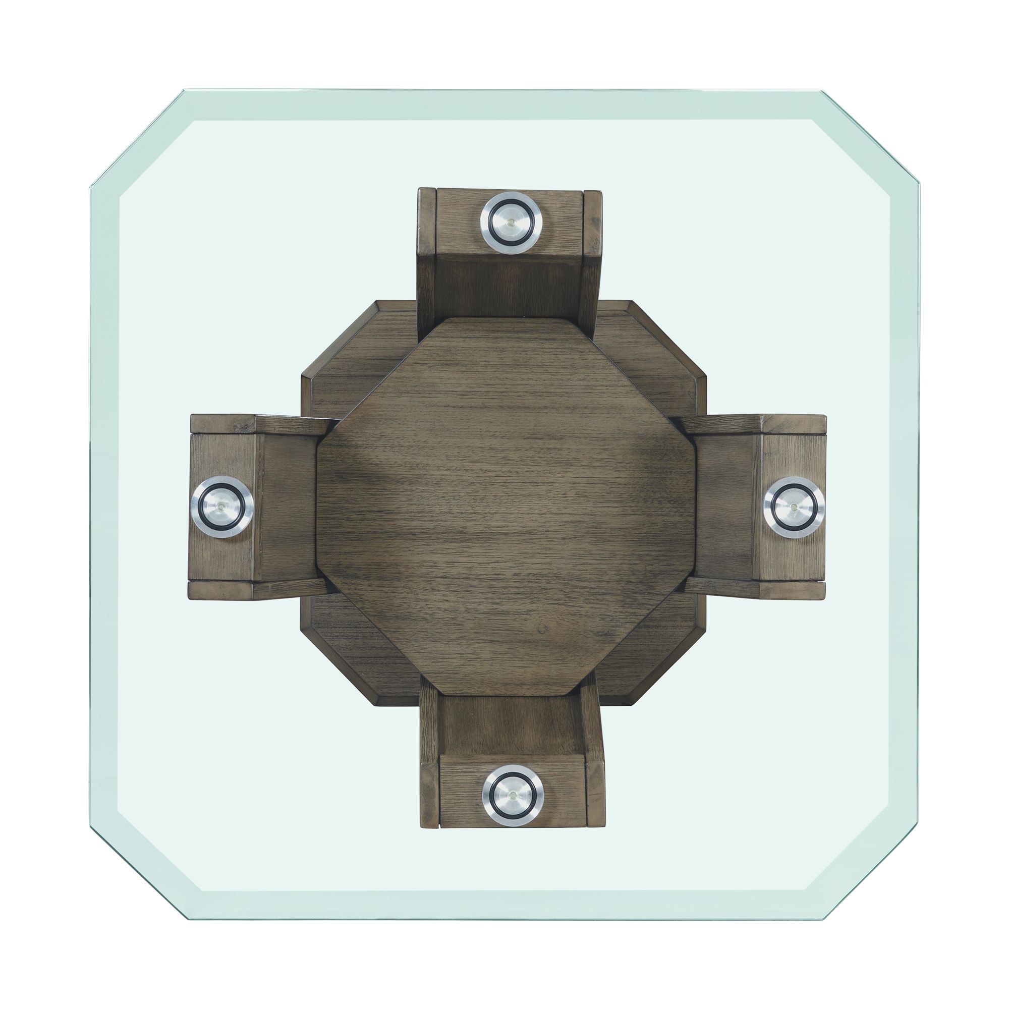 Model: TPR350ET | Elements Dapper Square End Table Grey