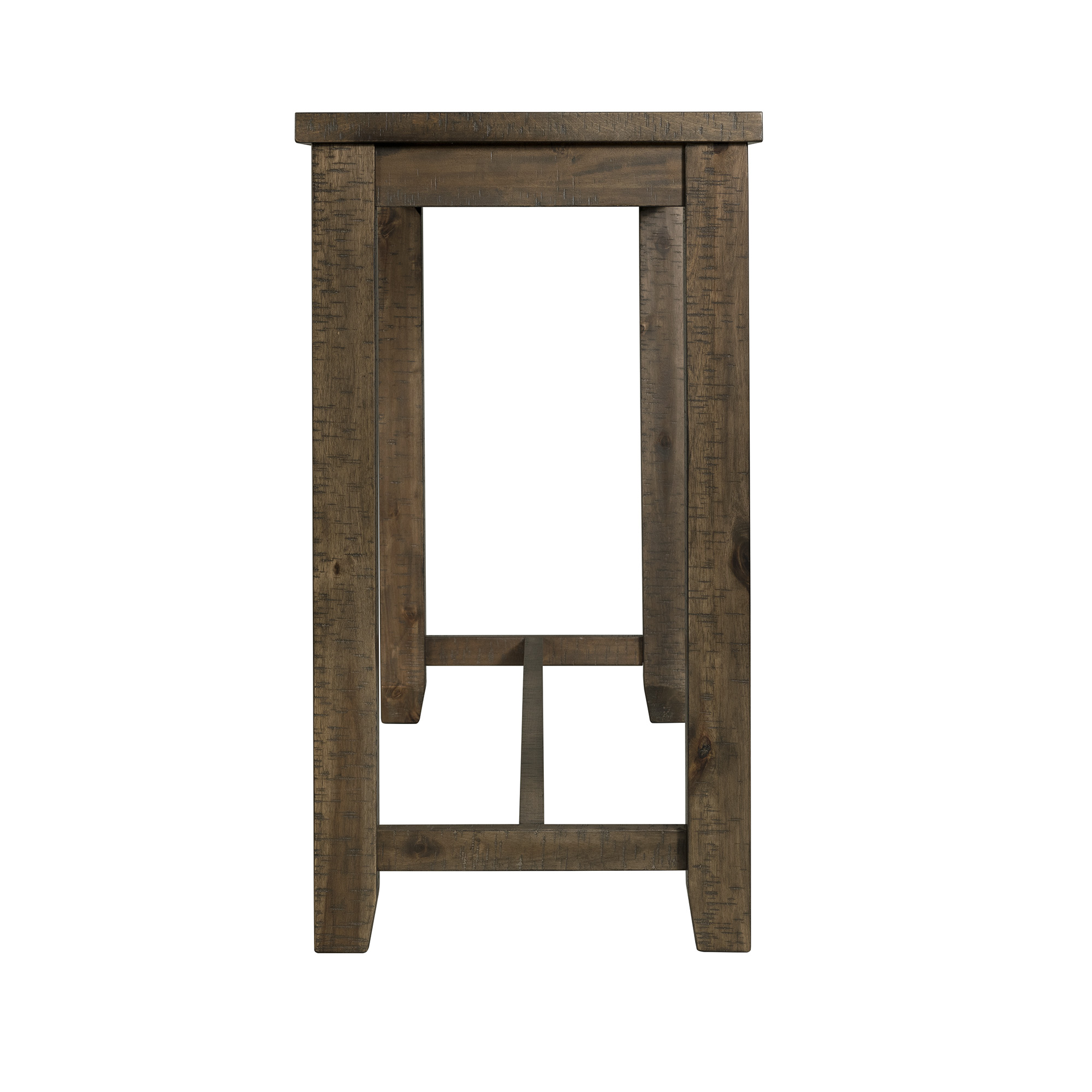 Model: TST300BTSP | Elements Stone Occasional Bar Table Single Pack Gray Finish (Table + Three Stools)