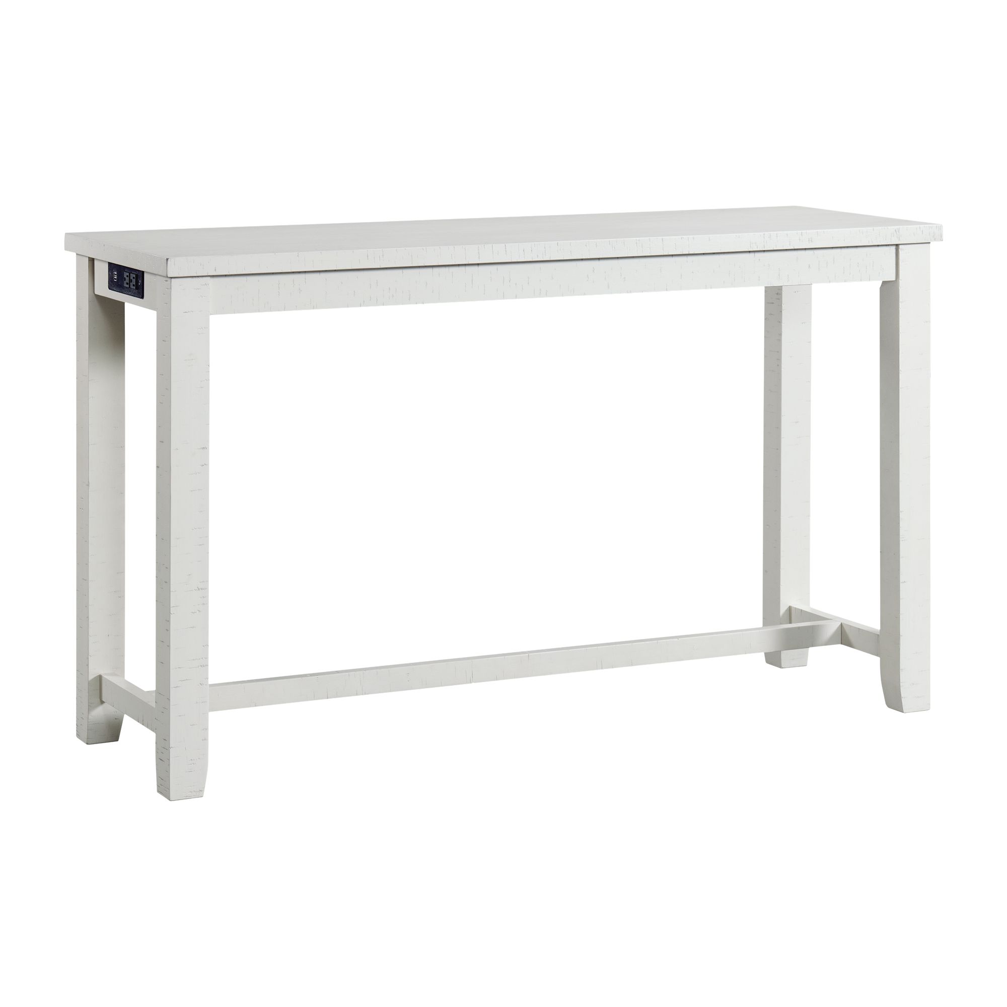 Model: TST700BTSP | Elements Stone Occasional Bar Table Single Pack in White (Table + Three Stools)