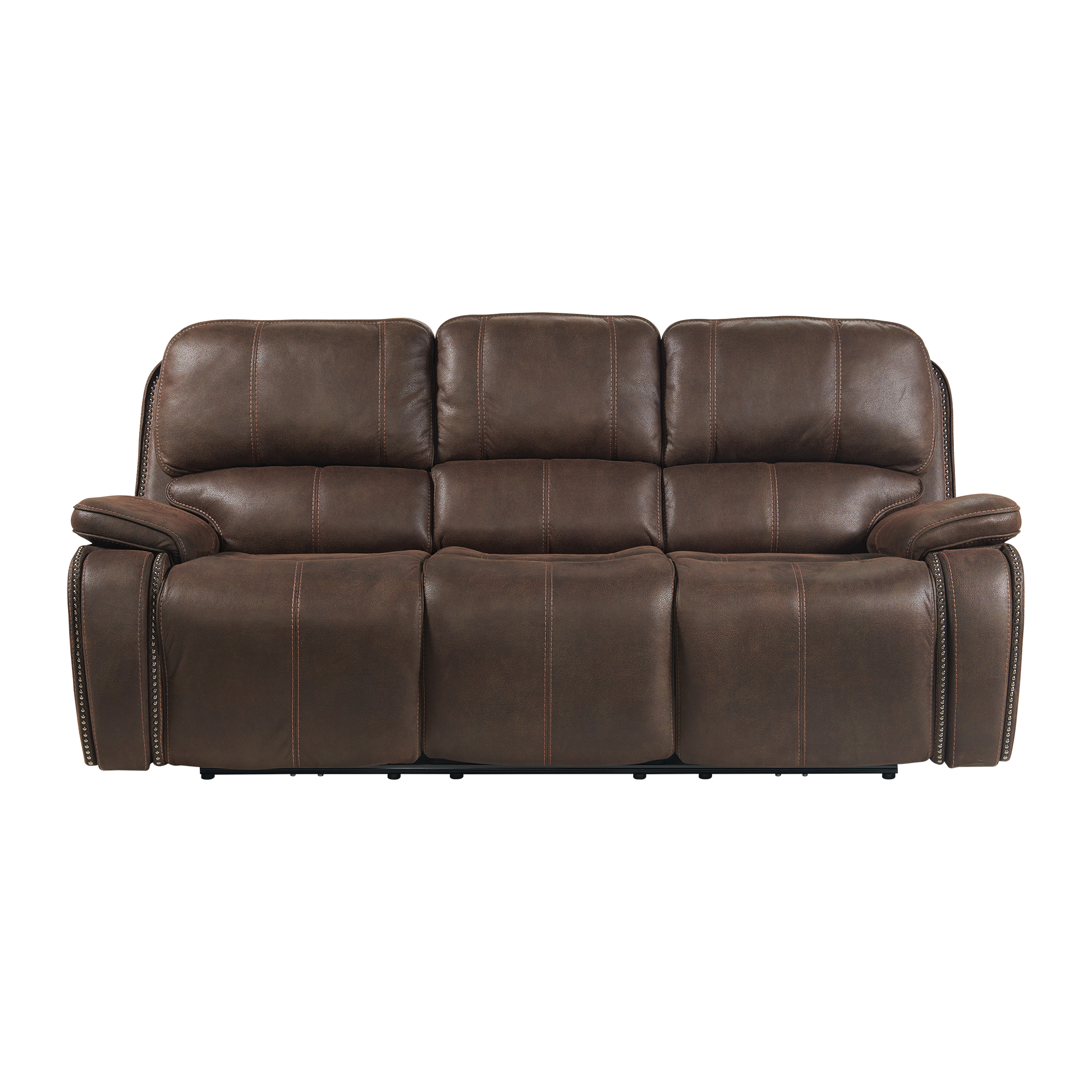 Model: U-5230-8641-305PP | Elements Atlantis Power Motion Sofa with Power Headrest in Heritage Coffee