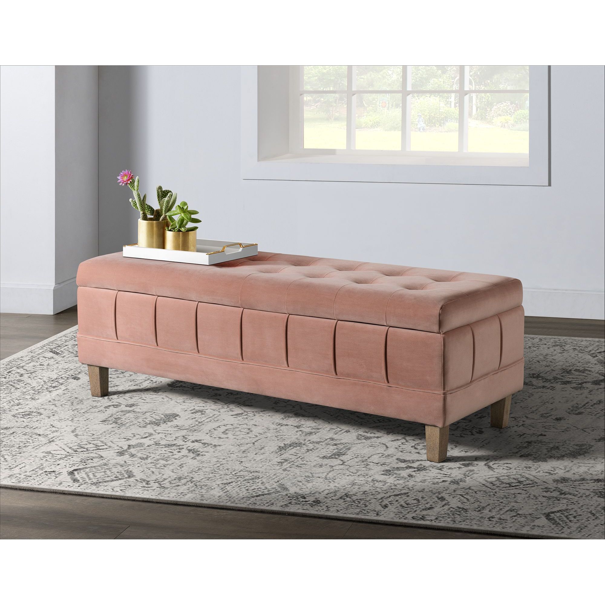 Model: UCB1812001WWE | Elements Crosby Bench Royale Blush (with 3A packaging)