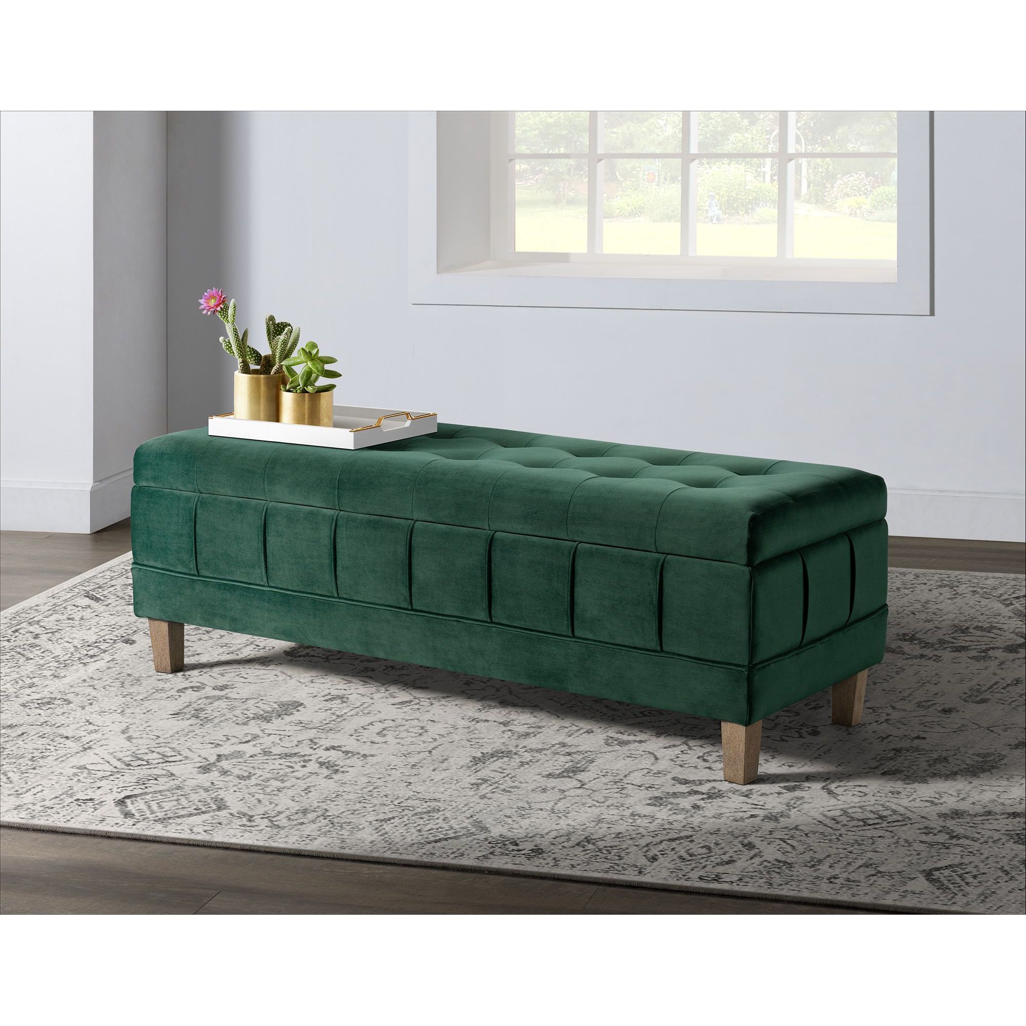 Model: UCB1816001WWE | Elements Crosby Bench Royale Evergreen (ISTA 3)