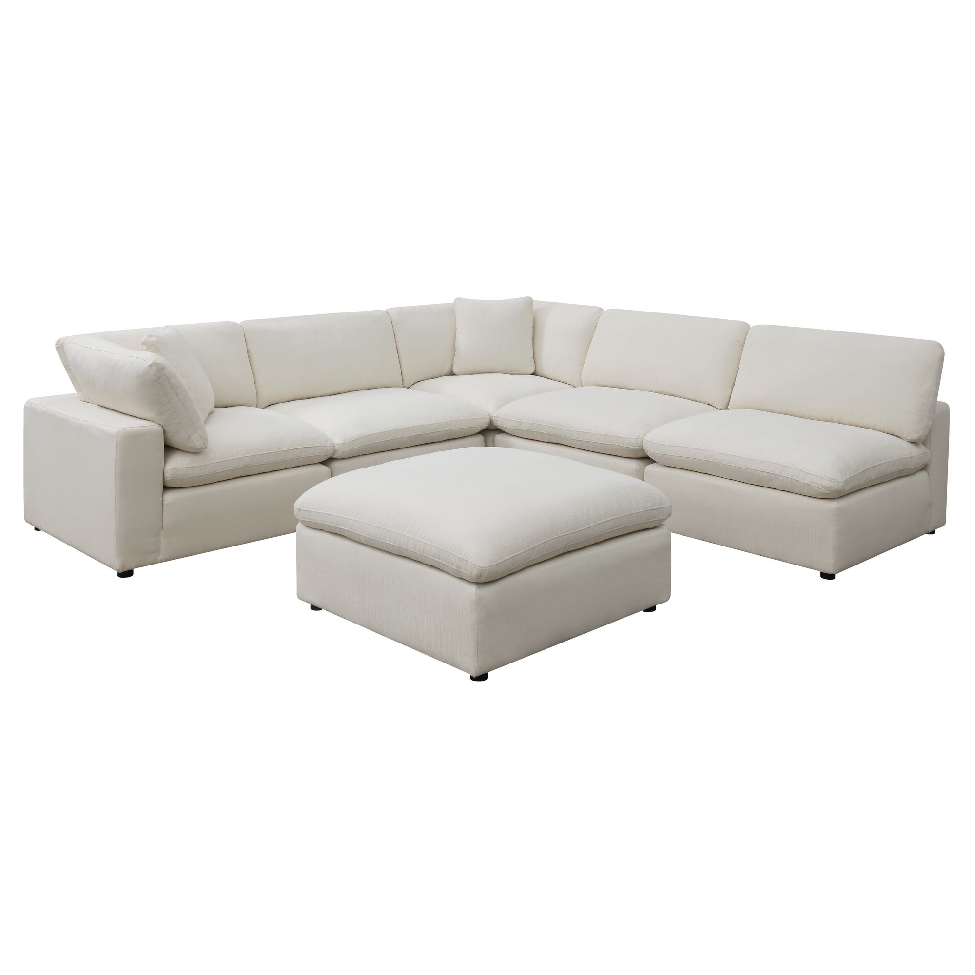 Elements Cloud 9 Sectional 6 PC Garrison Cotton