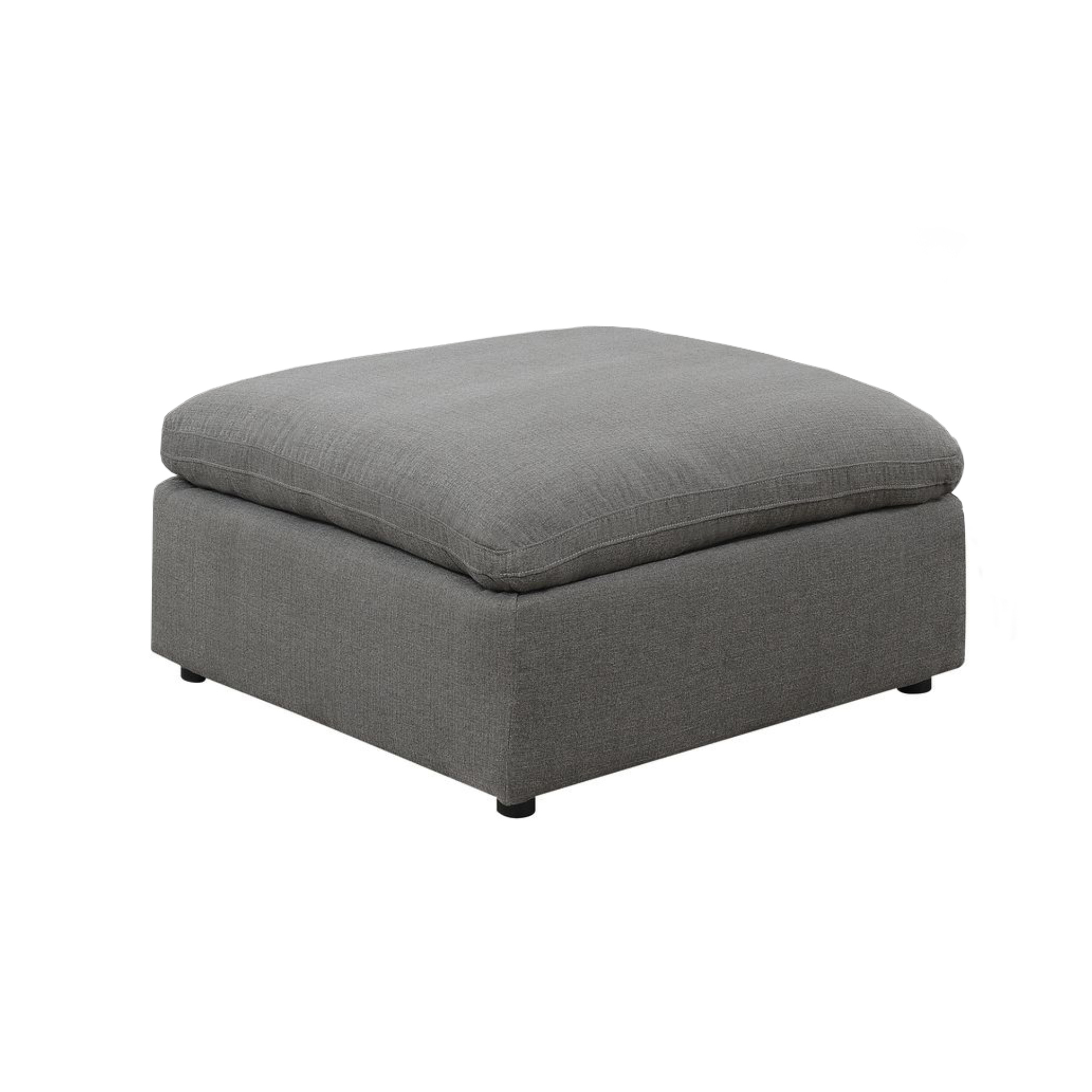 Elements Cloud 9 Sectional  Ottoman in Garrison Charcoal