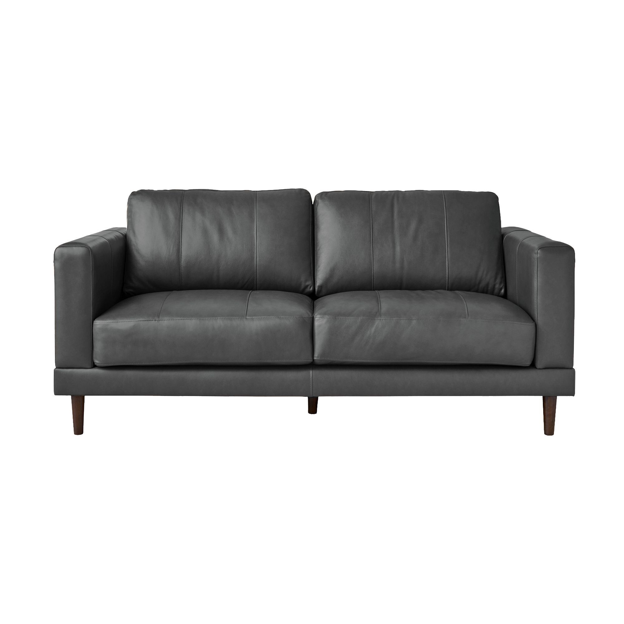 Model: UHT3782200 | Elements Hampton Loveseat in Fiero Charcoal (Top Grain / PVC)