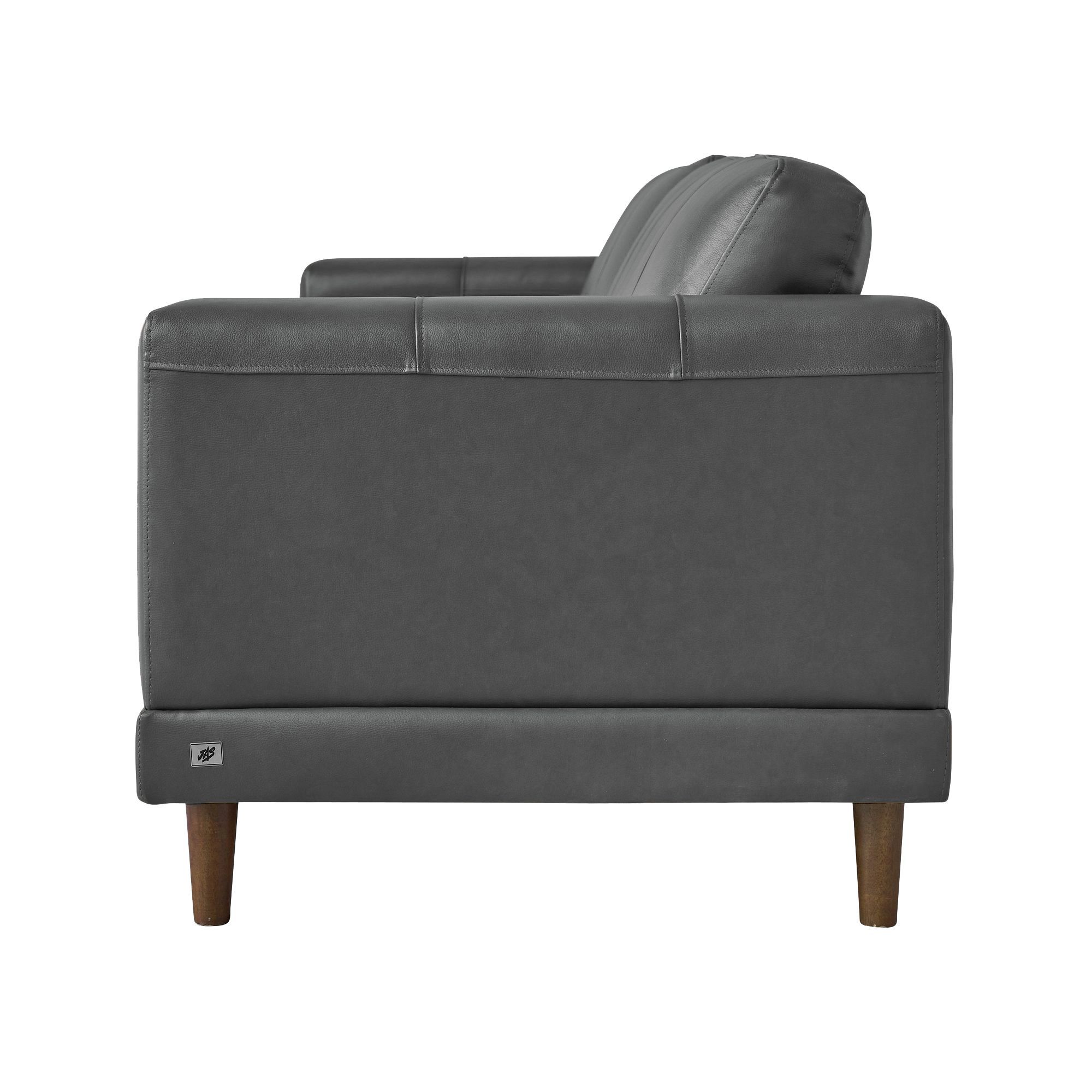 Model: UHT3782200 | Elements Hampton Loveseat in Fiero Charcoal (Top Grain / PVC)