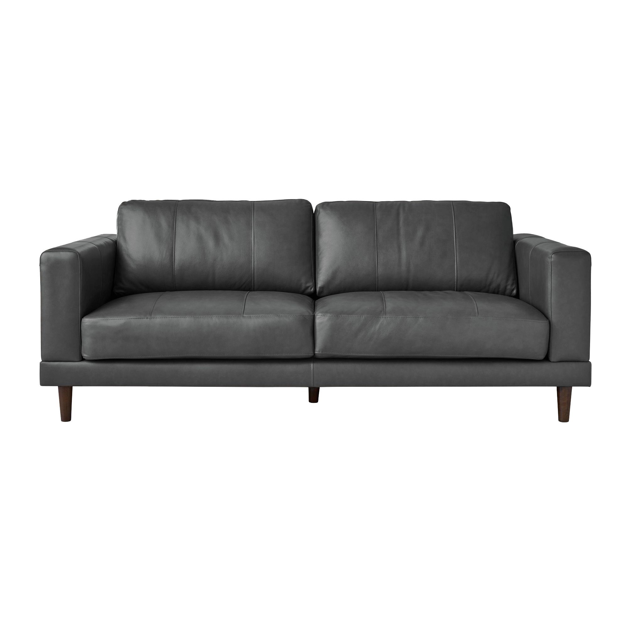 Model: UHT3782300 | Elements Hampton Sofa in Fiero Charcoal (Top Grain / PVC)