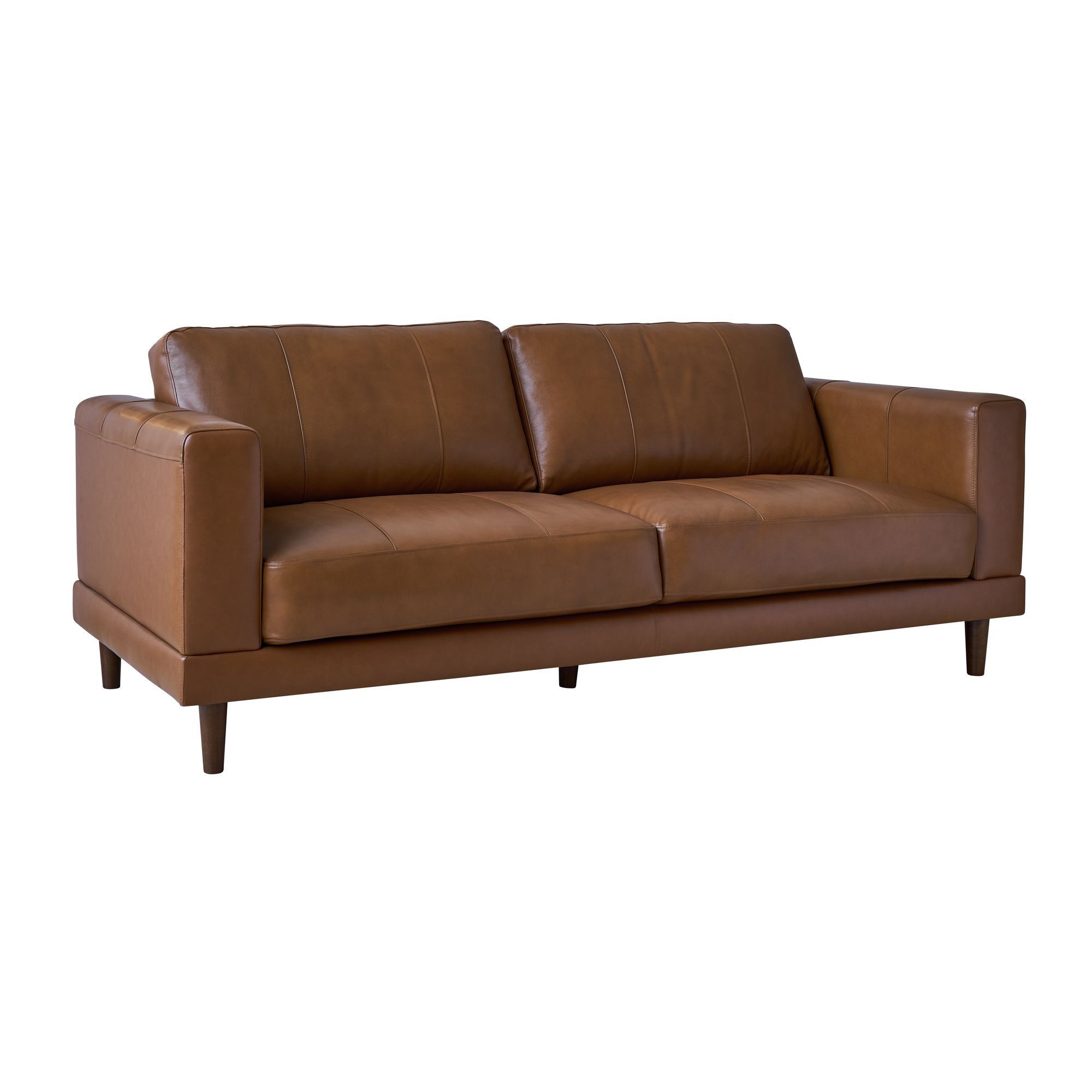 Elements Hampton Sofa in Fiero Tan (Top Grain/PVC)