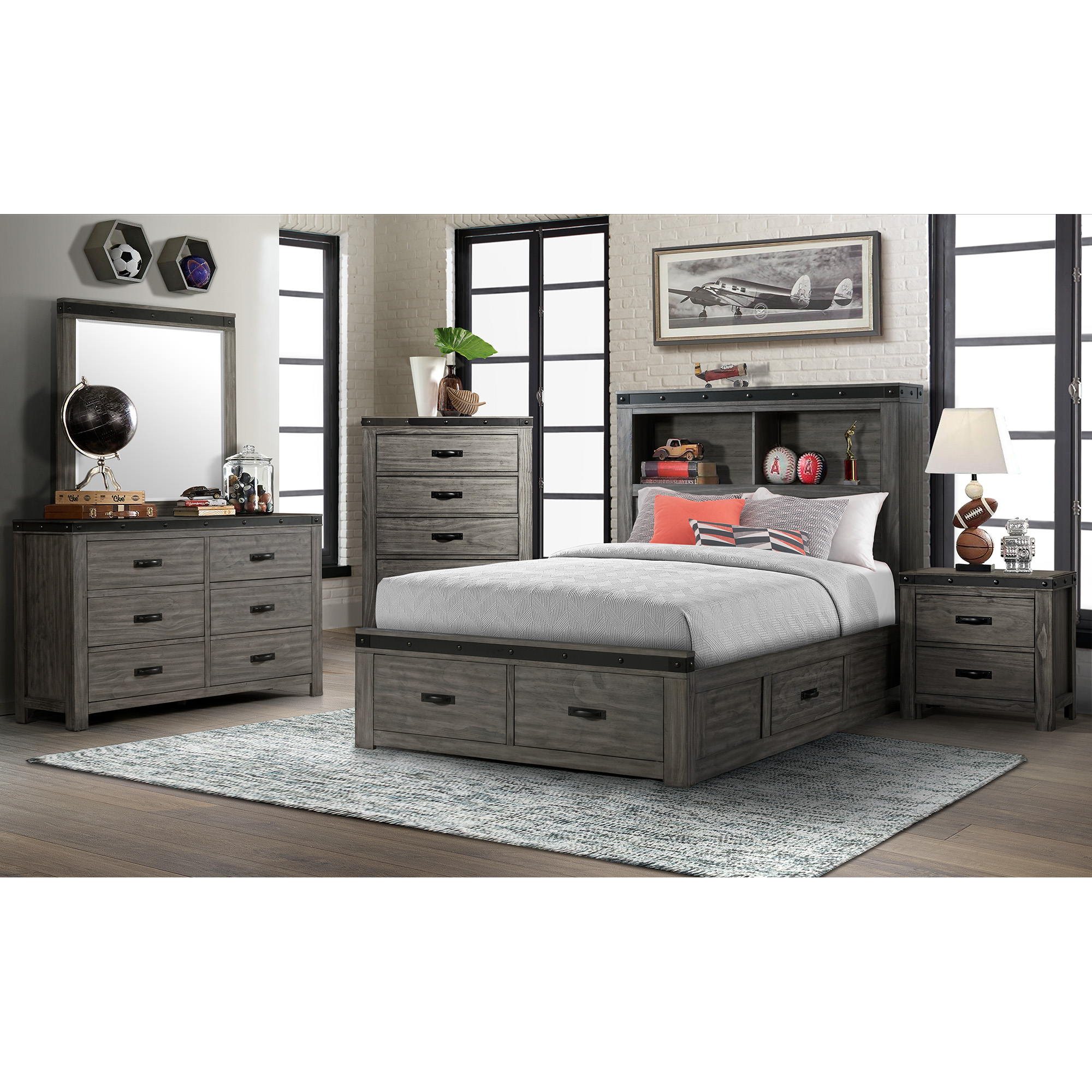 Model: WE650DR | Elements Wade Youth Dresser (6 Drawer)