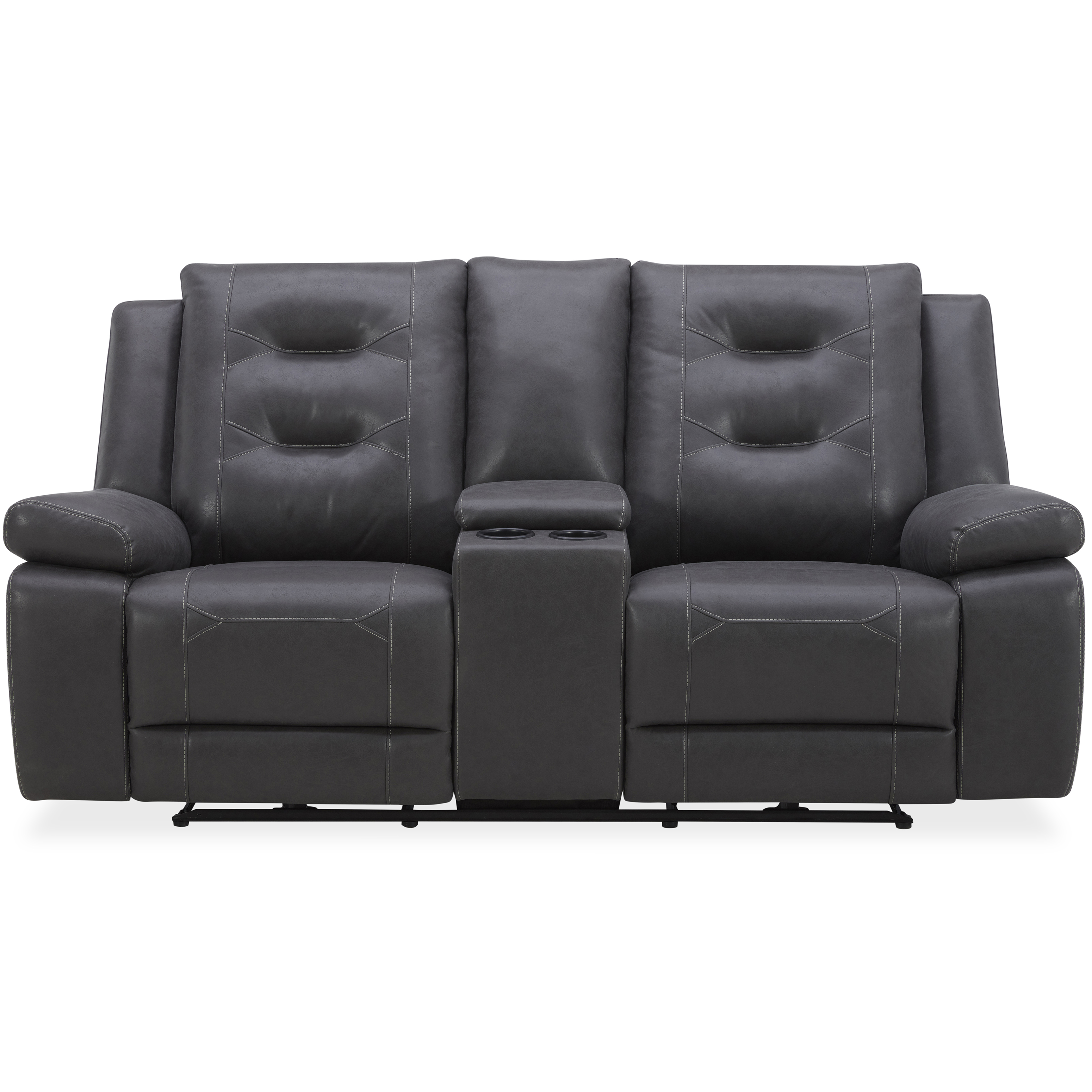 Model: MCAL-321PH-TACH | Parker House Caldwell - Tahoe Charcoal Power Reclining Sofa Loveseat and Recliner