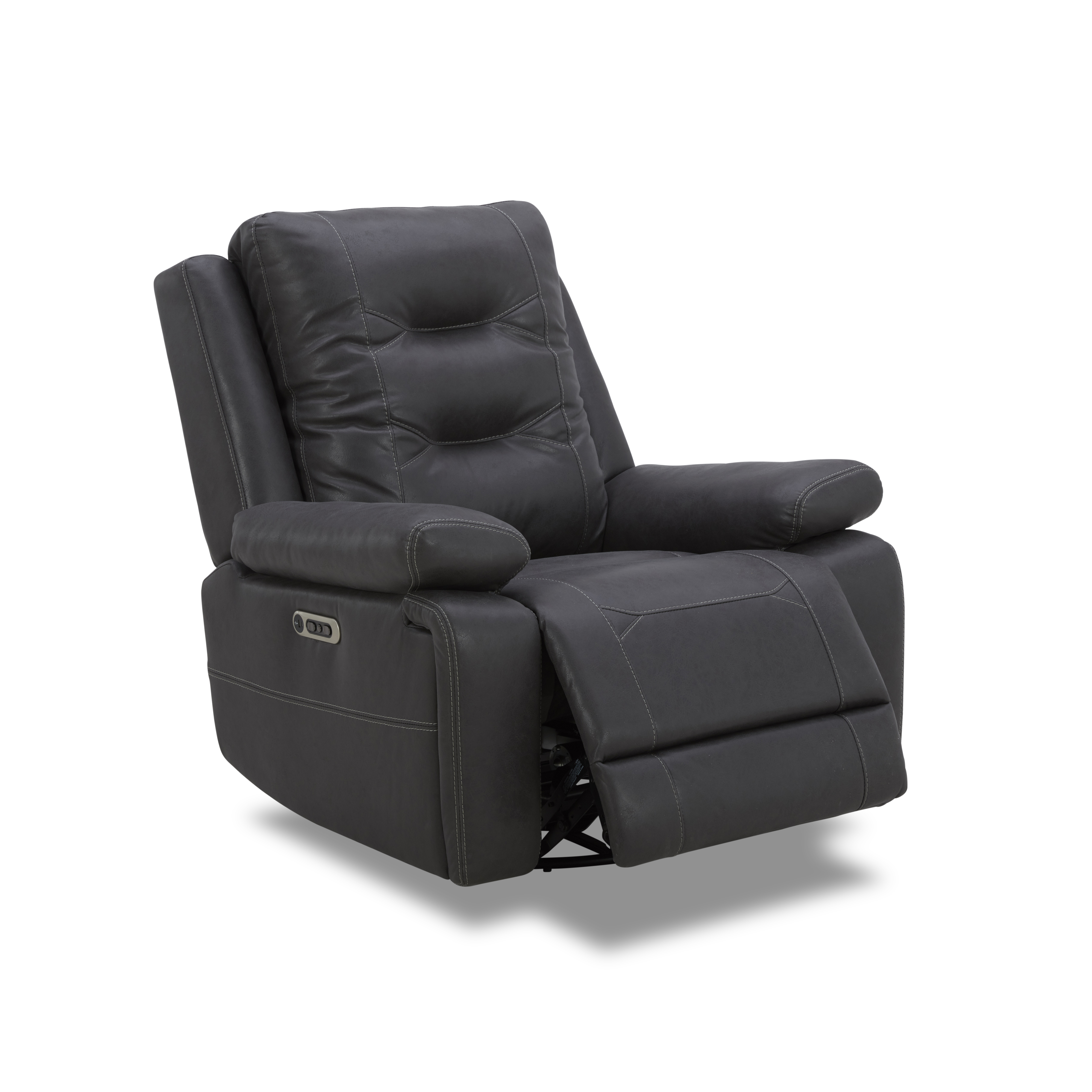 Model: MCAL-321PH-TACH | Parker House Caldwell - Tahoe Charcoal Power Reclining Sofa Loveseat and Recliner