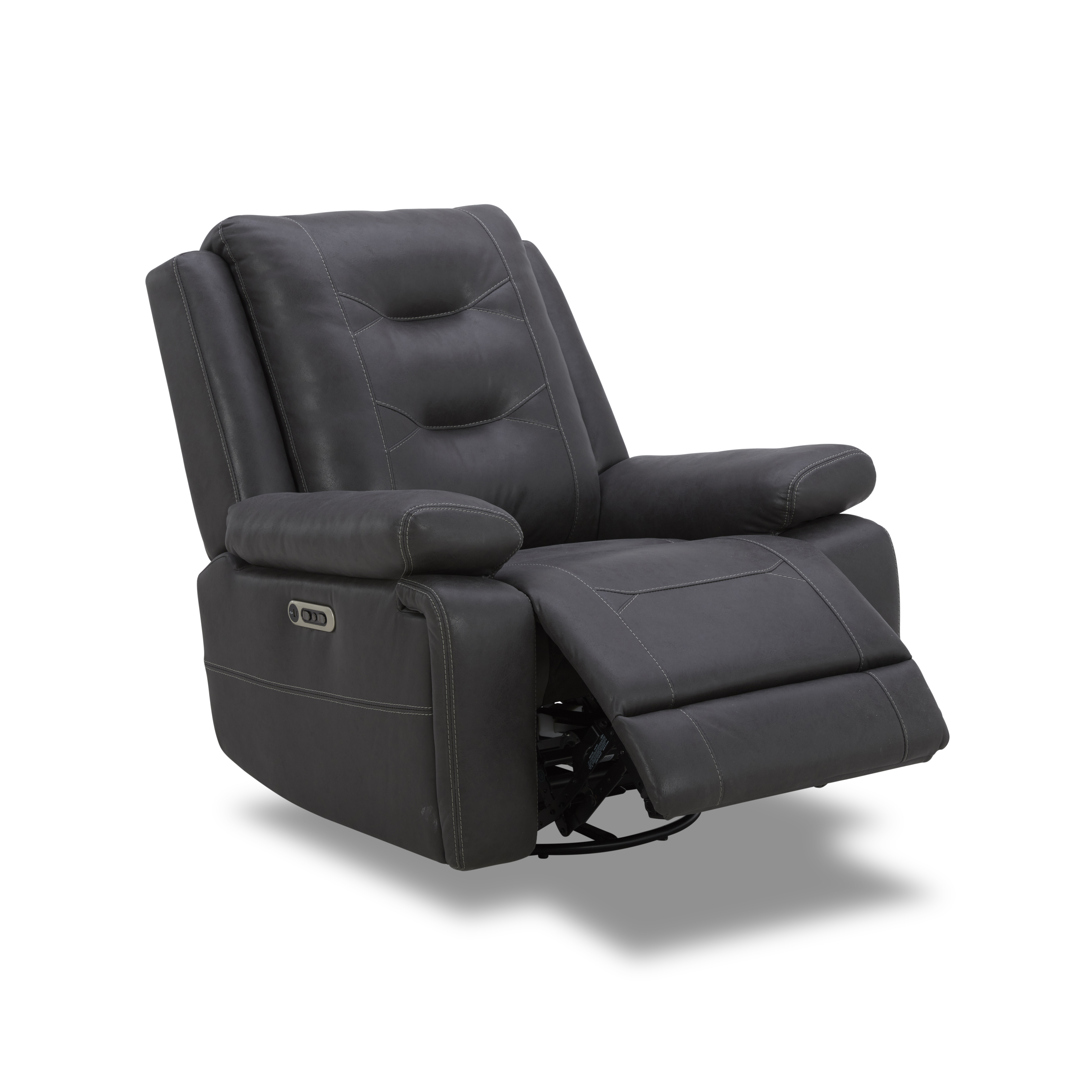 Model: MCAL-321PH-TACH | Parker House Caldwell - Tahoe Charcoal Power Reclining Sofa Loveseat and Recliner