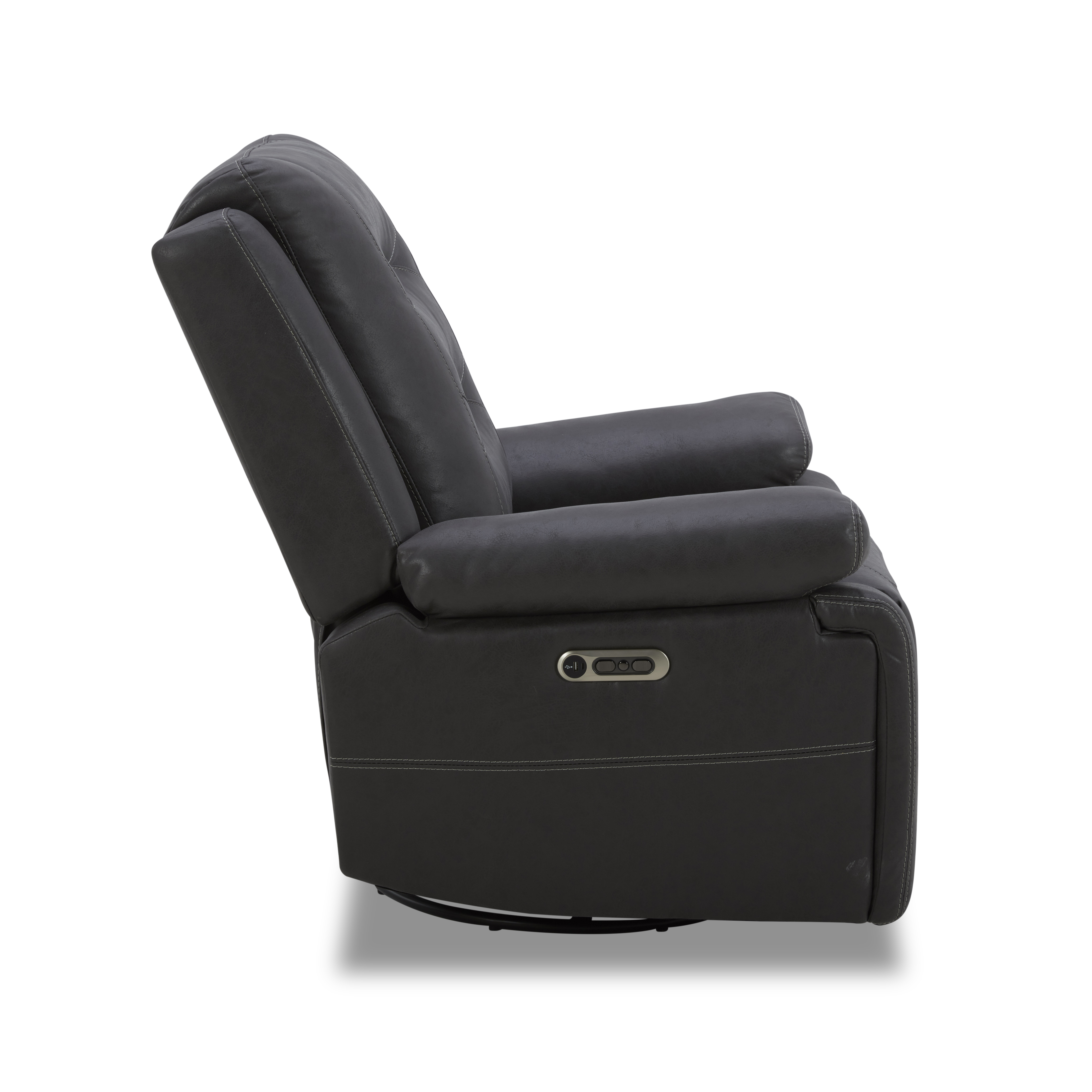 Model: MCAL-321PH-TACH | Parker House Caldwell - Tahoe Charcoal Power Reclining Sofa Loveseat and Recliner