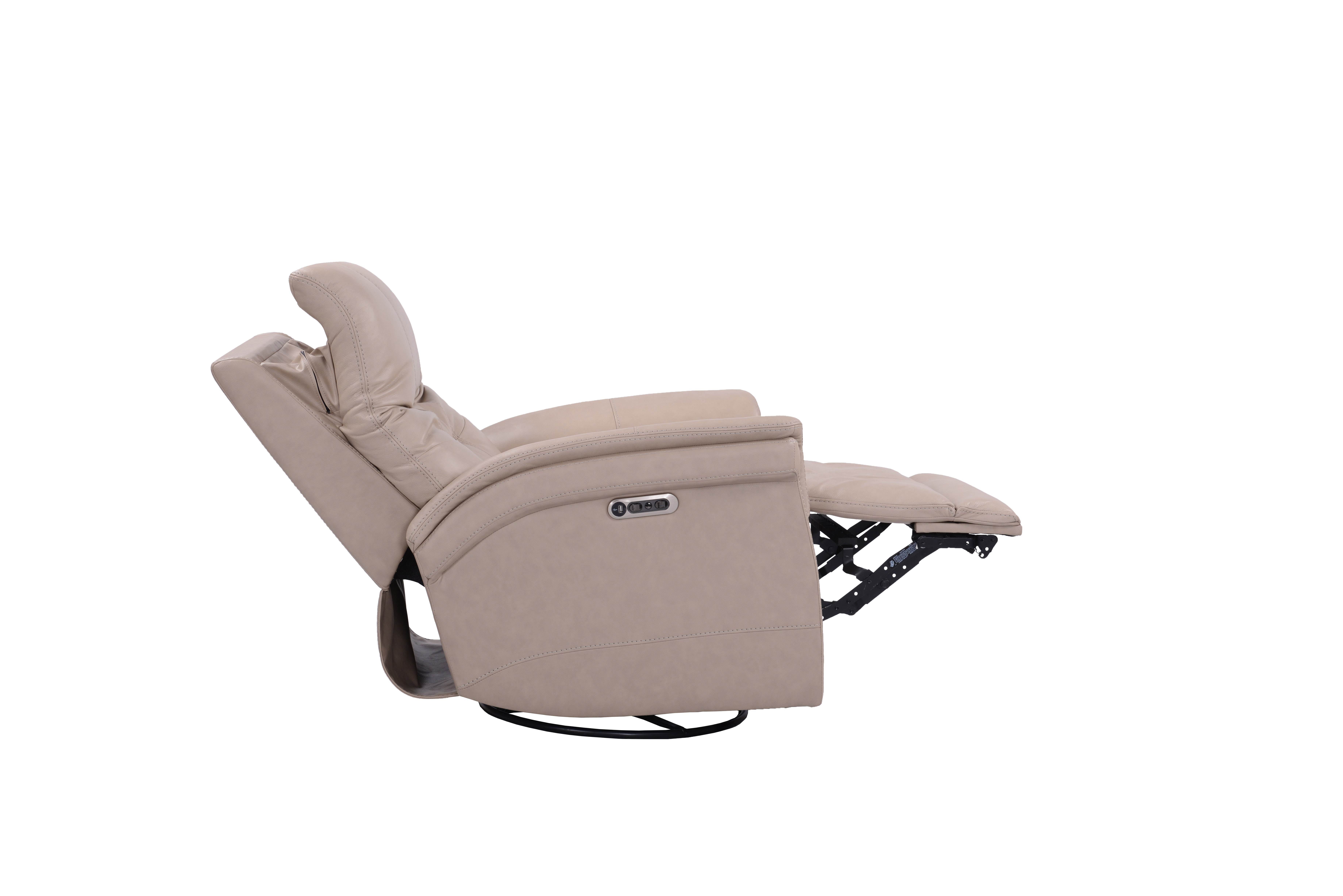 Model: MCAR#812GSPH-P25-VLI | Parker House Carnegie - Verona Linen - Powered By Freemotion Cordless Power Swivel Glider Recliner