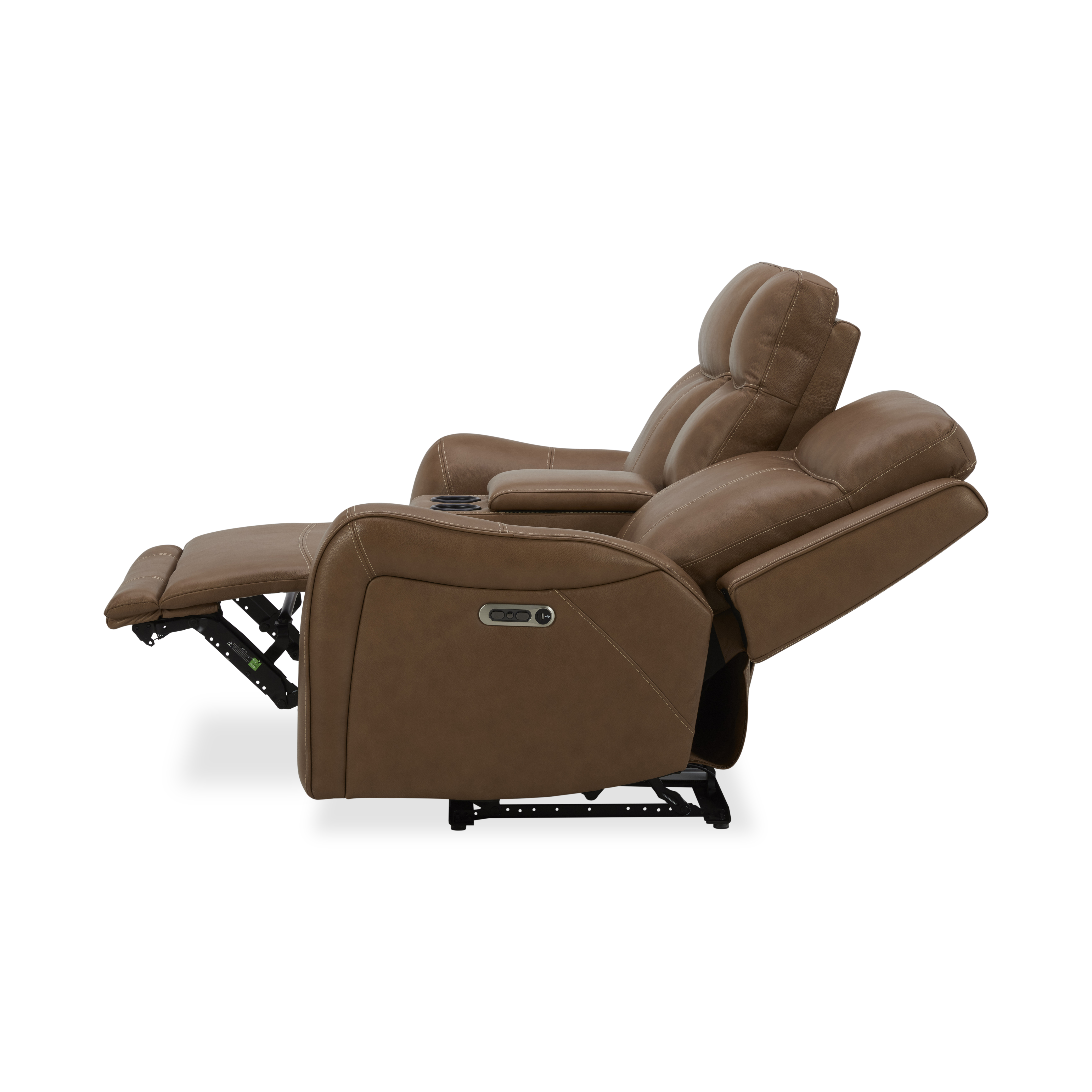Model: MHAY#822CPH-BTNT | Parker House Haywood - Butternut Power Console Loveseat