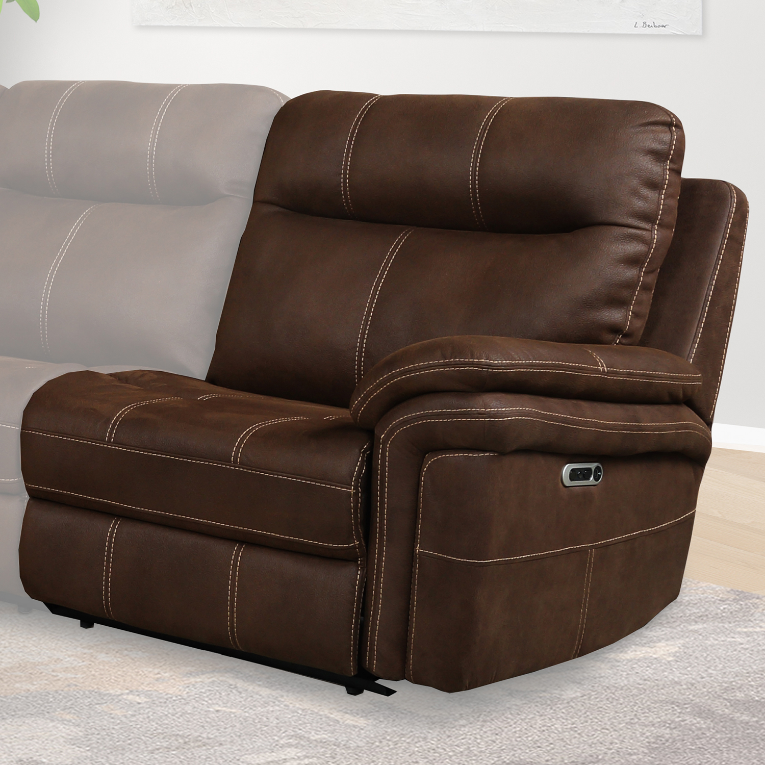 Parker House Mason - Dark Kahlua Power Right Arm Facing Recliner