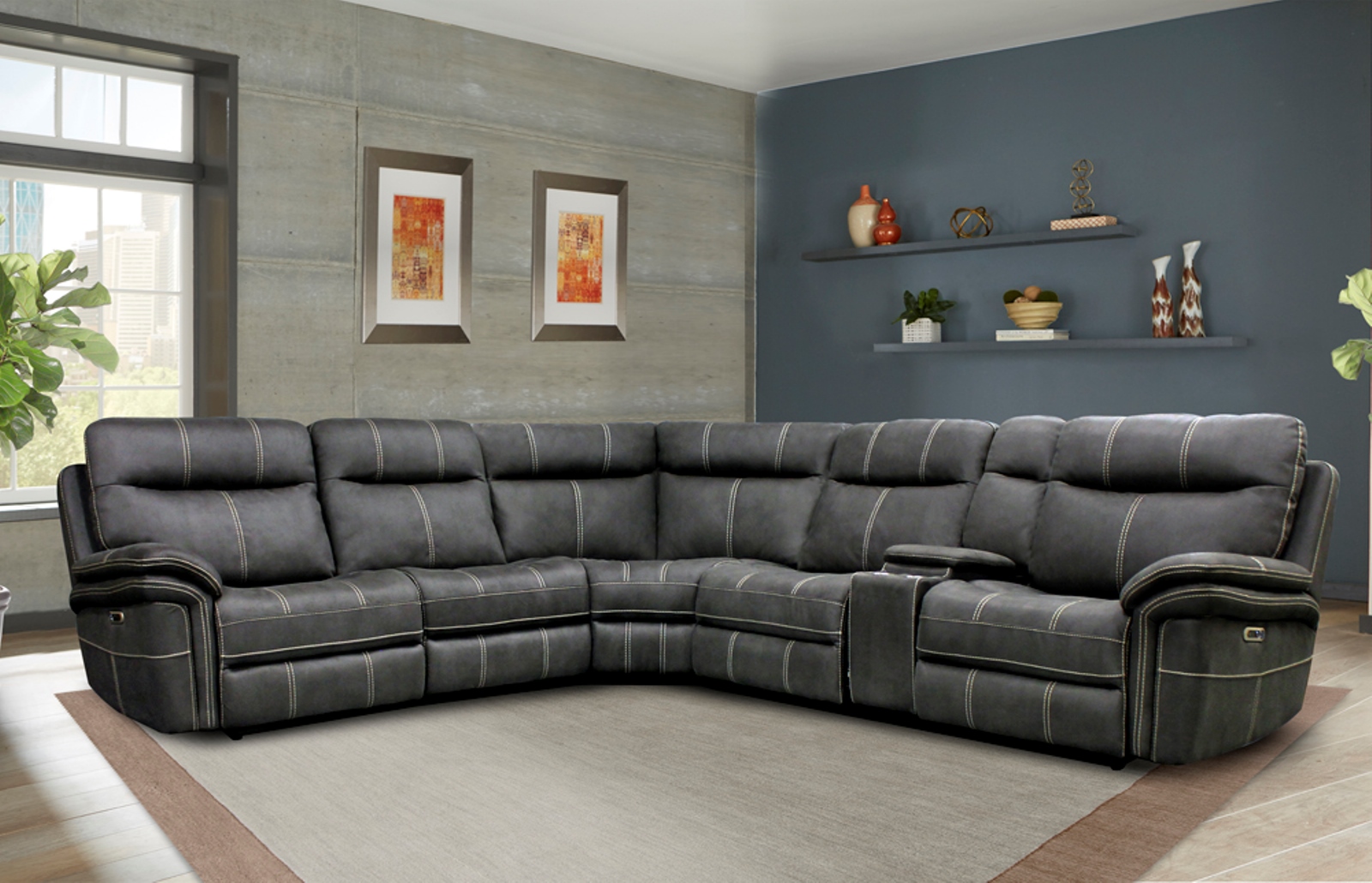 Model: MMA#840-CHA | Parker House Mason - Charcoal Armless Chair
