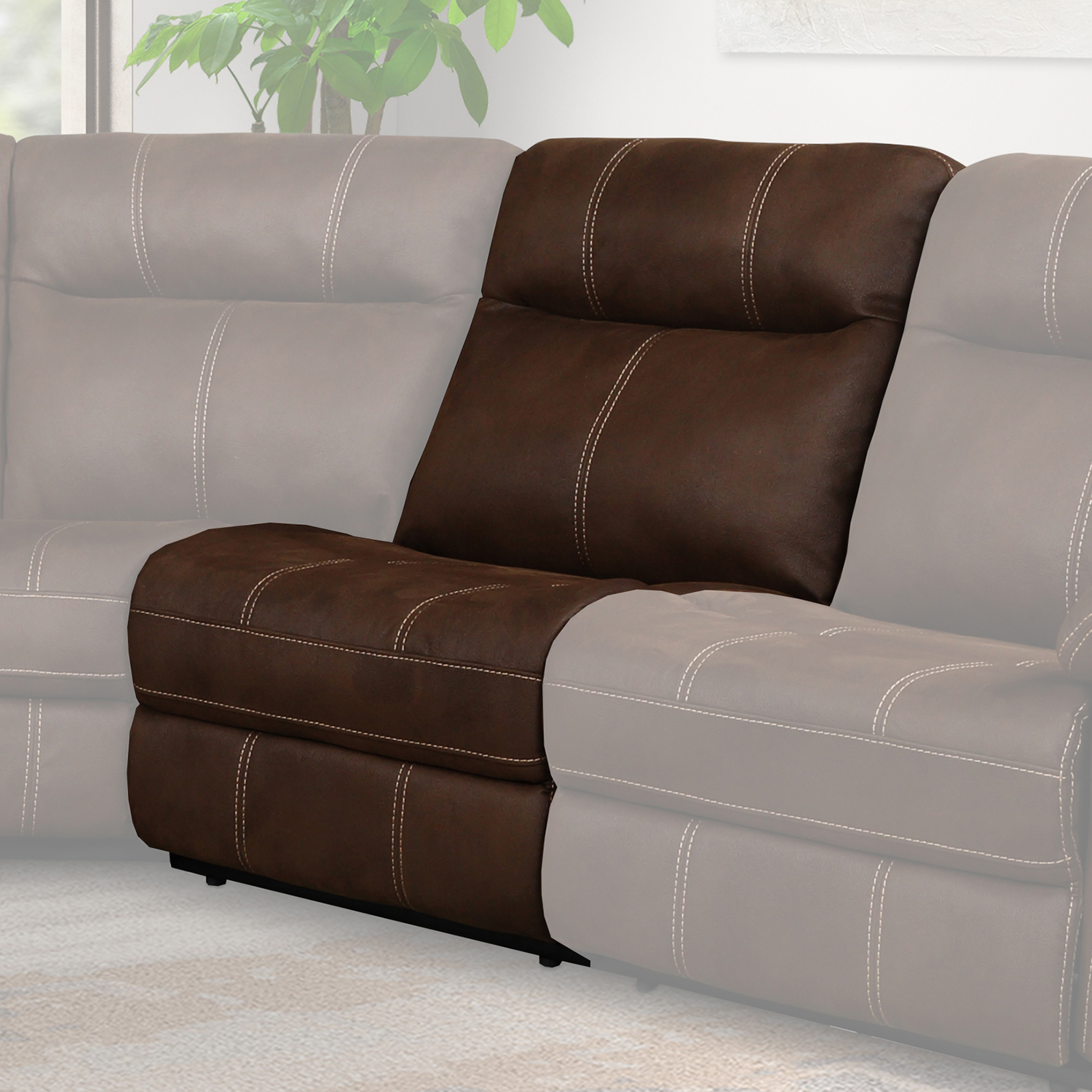 Parker House Mason - Dark Kahlua Armless Chair