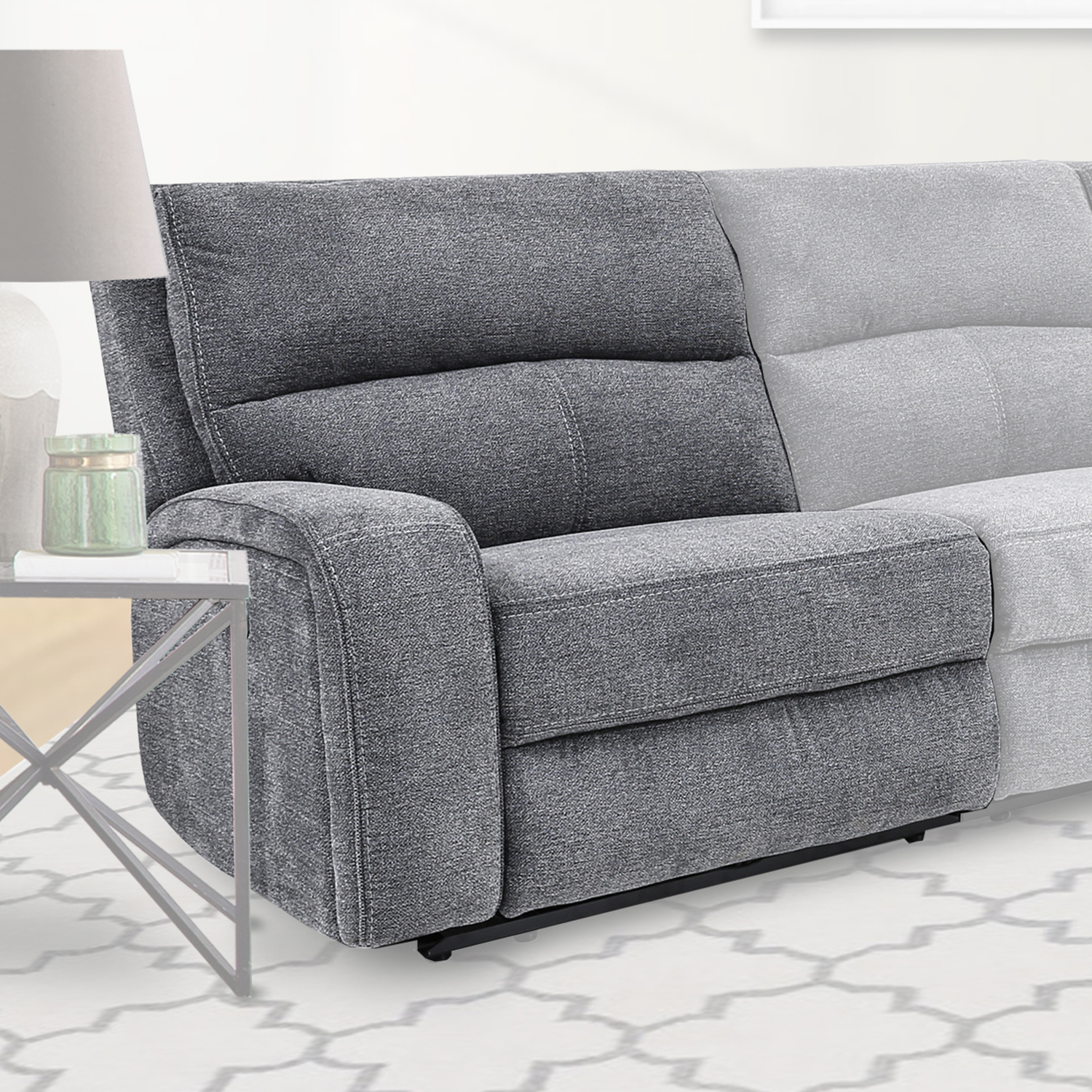Parker House Polaris - Bizmark Grey Power Left Arm Facing Recliner