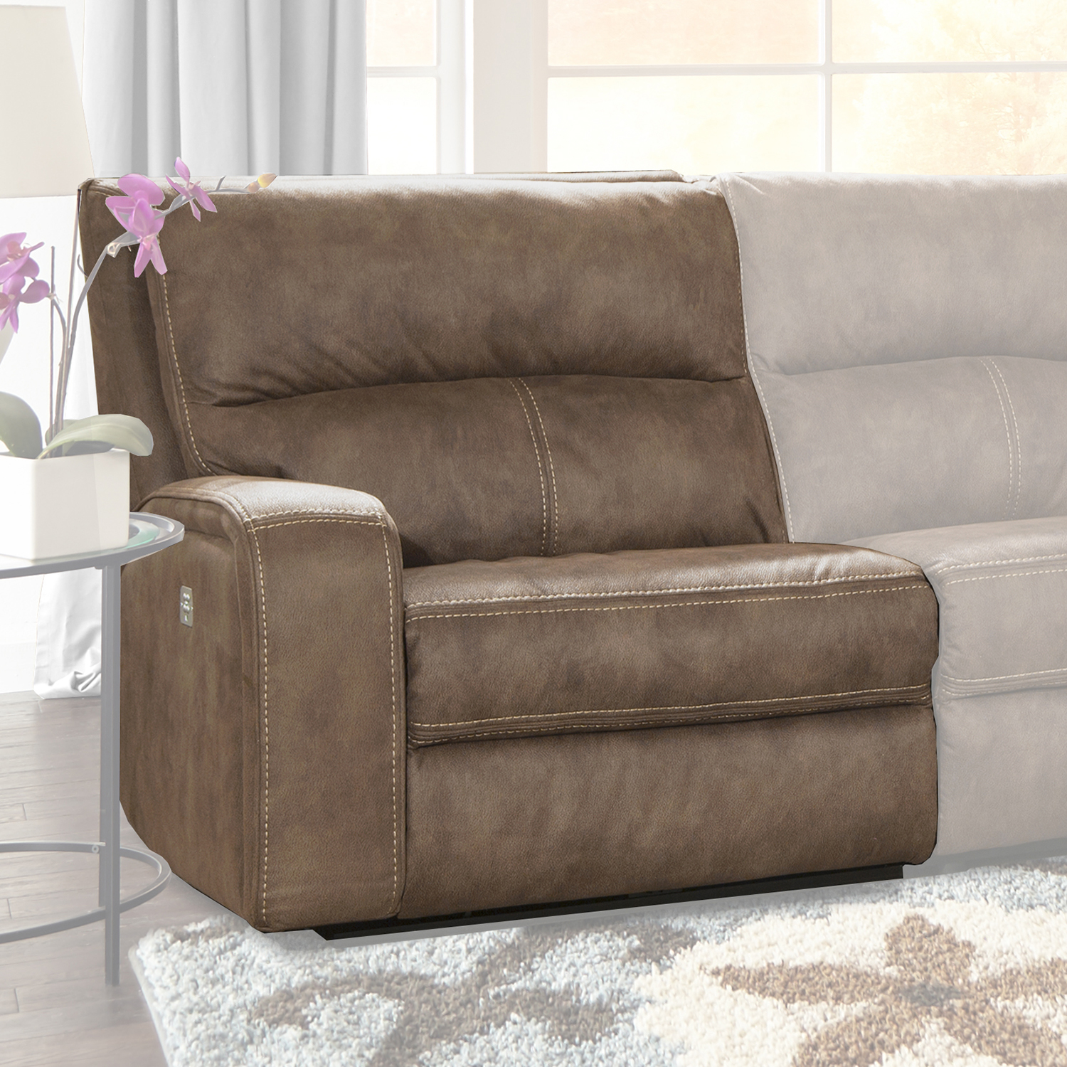 Parker House Polaris - Kahlua Power Left Arm Facing Recliner