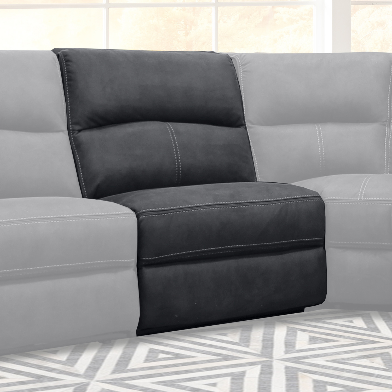 Parker House Polaris - Slate Armless Chair