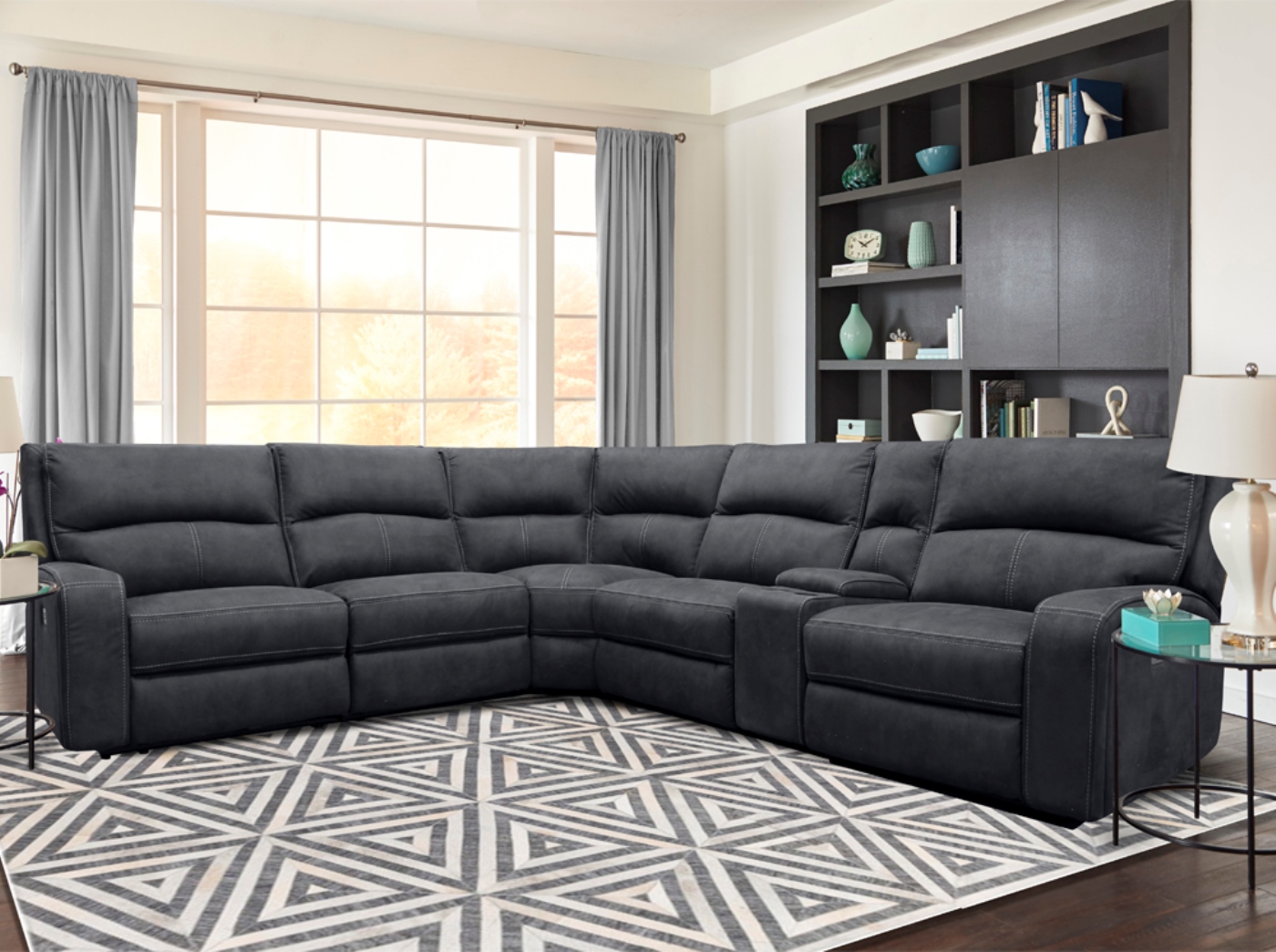 Model: MPOL#840-SLA | Parker House Polaris - Slate Armless Chair