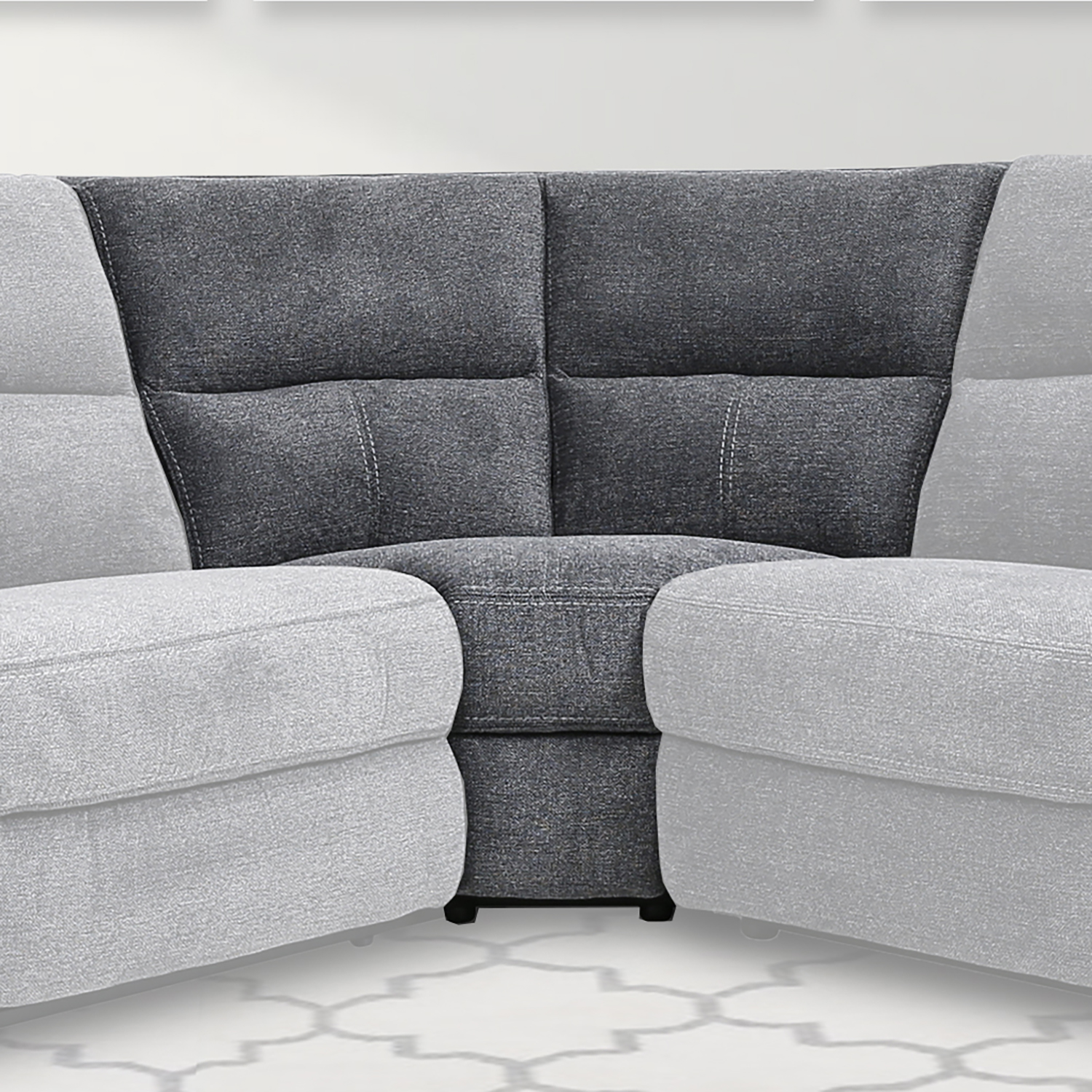 Parker House Polaris - Bizmark Grey Corner Wedge
