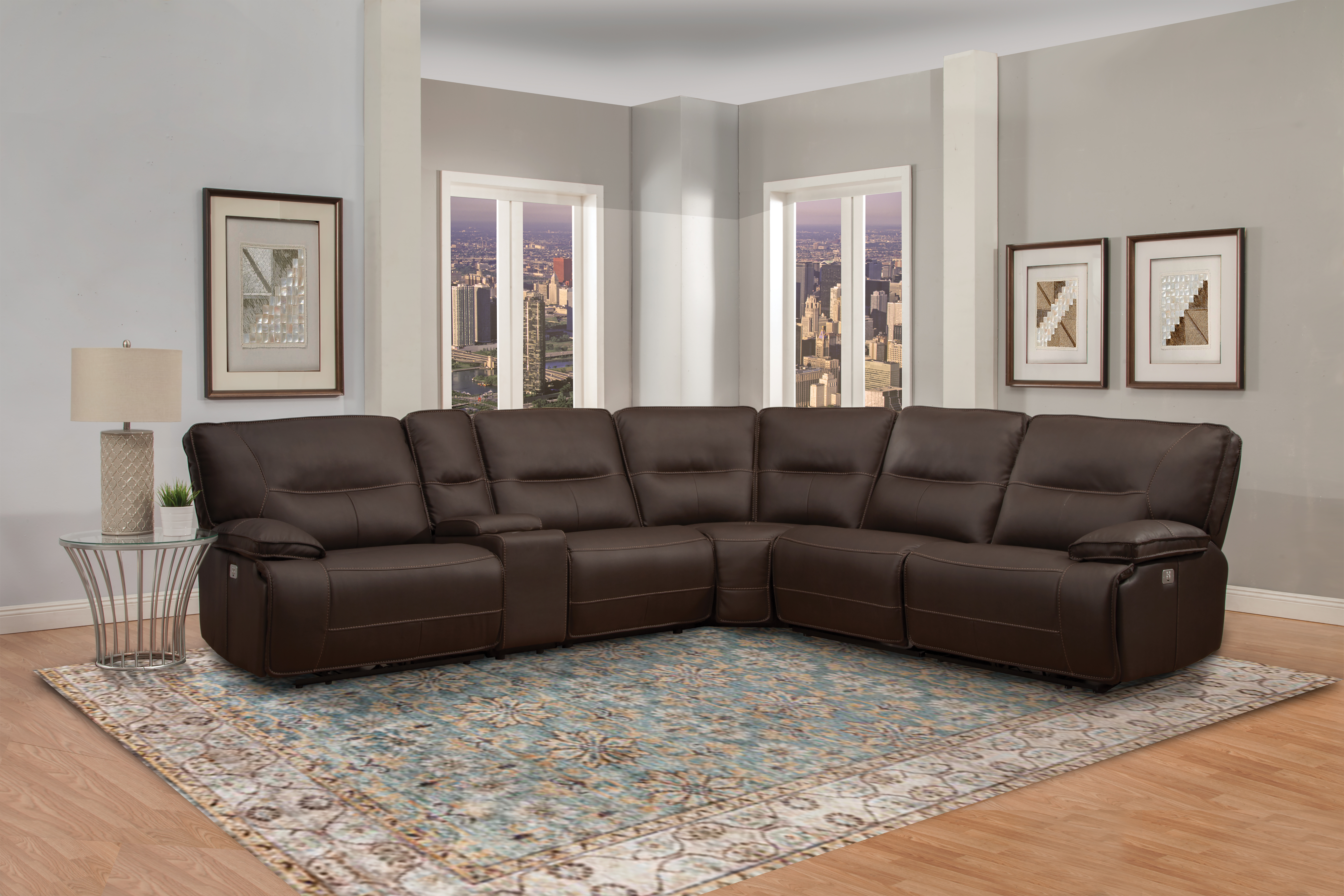 Model: MSPA#811LPH-CHO | Parker House Spartacus - Chocolate Power Left Arm Facing Recliner