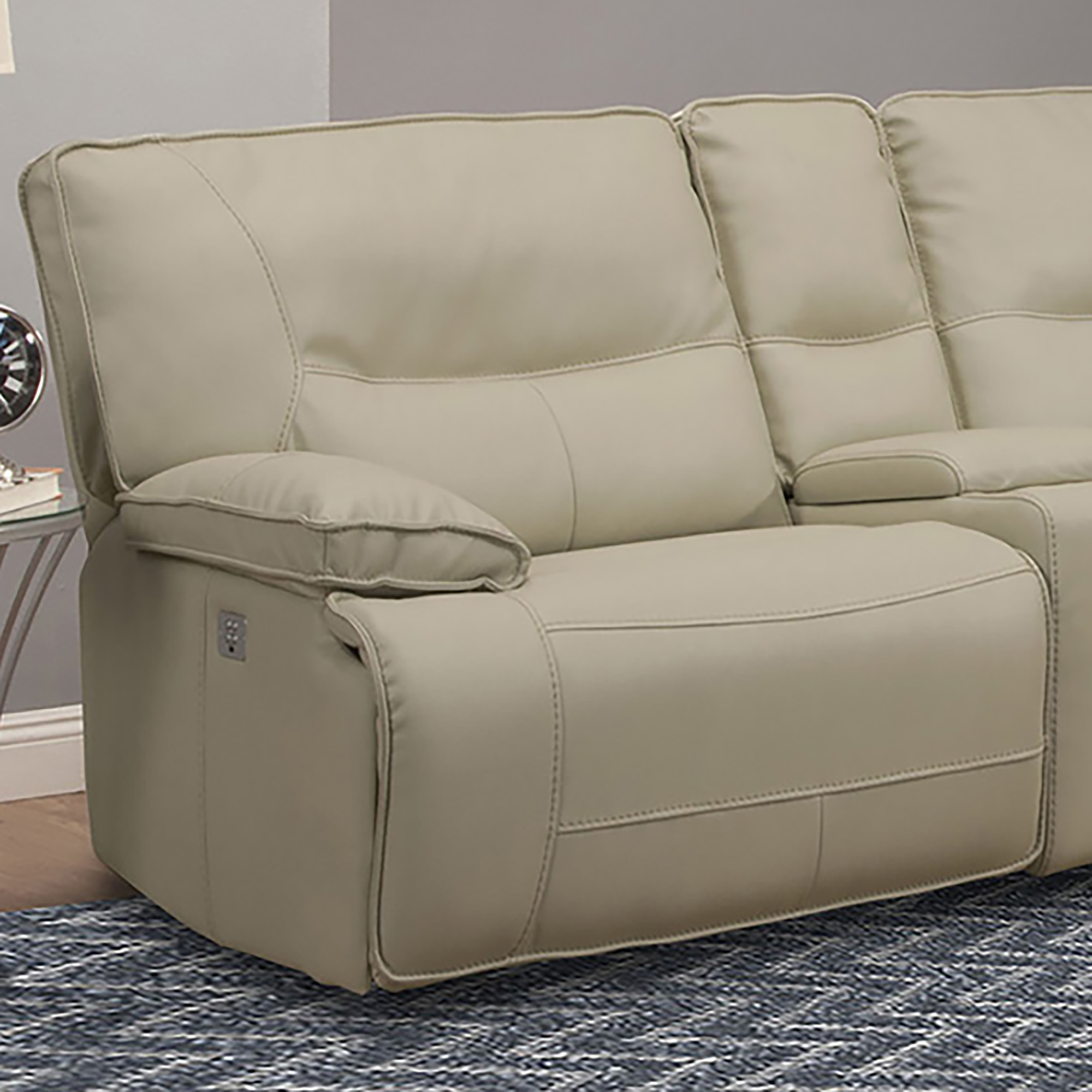 Parker House Spartacus - Oyster Power Left Arm Facing Recliner