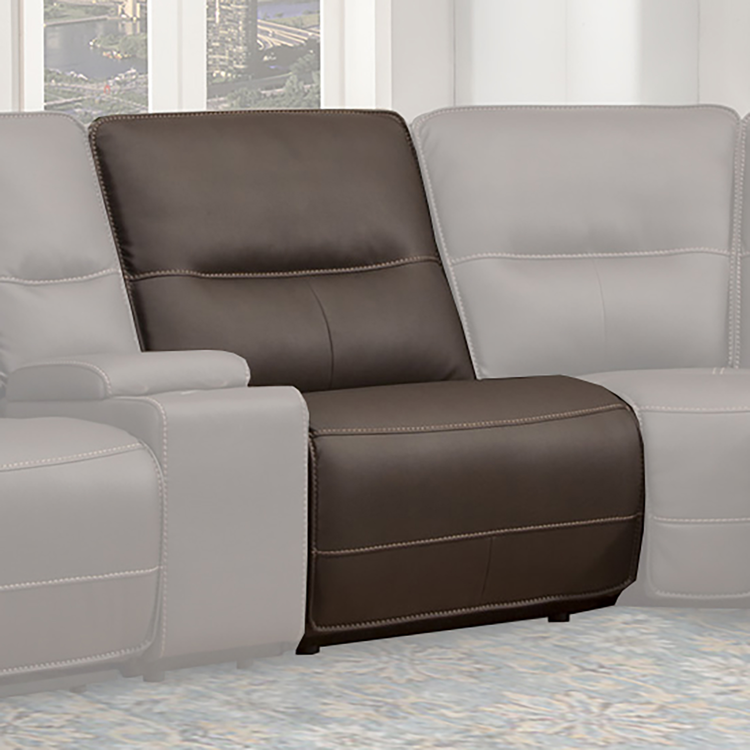 Parker House Spartacus - Chocolate Armless Chair