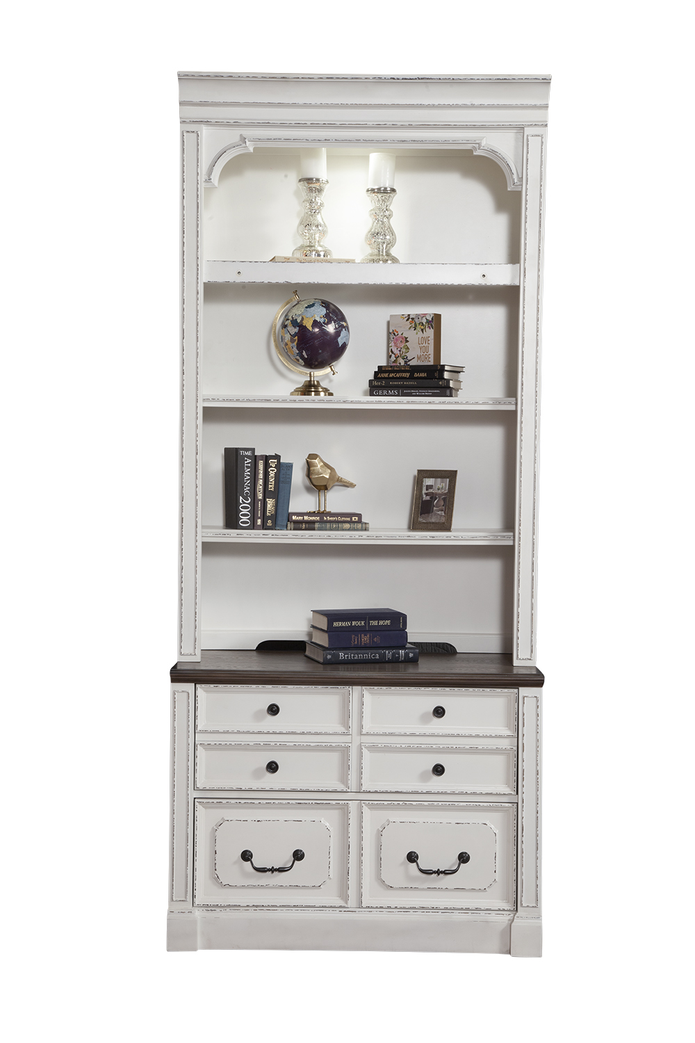 Model: PRO#476-2 | Parker House Provence Lateral File with Hutch