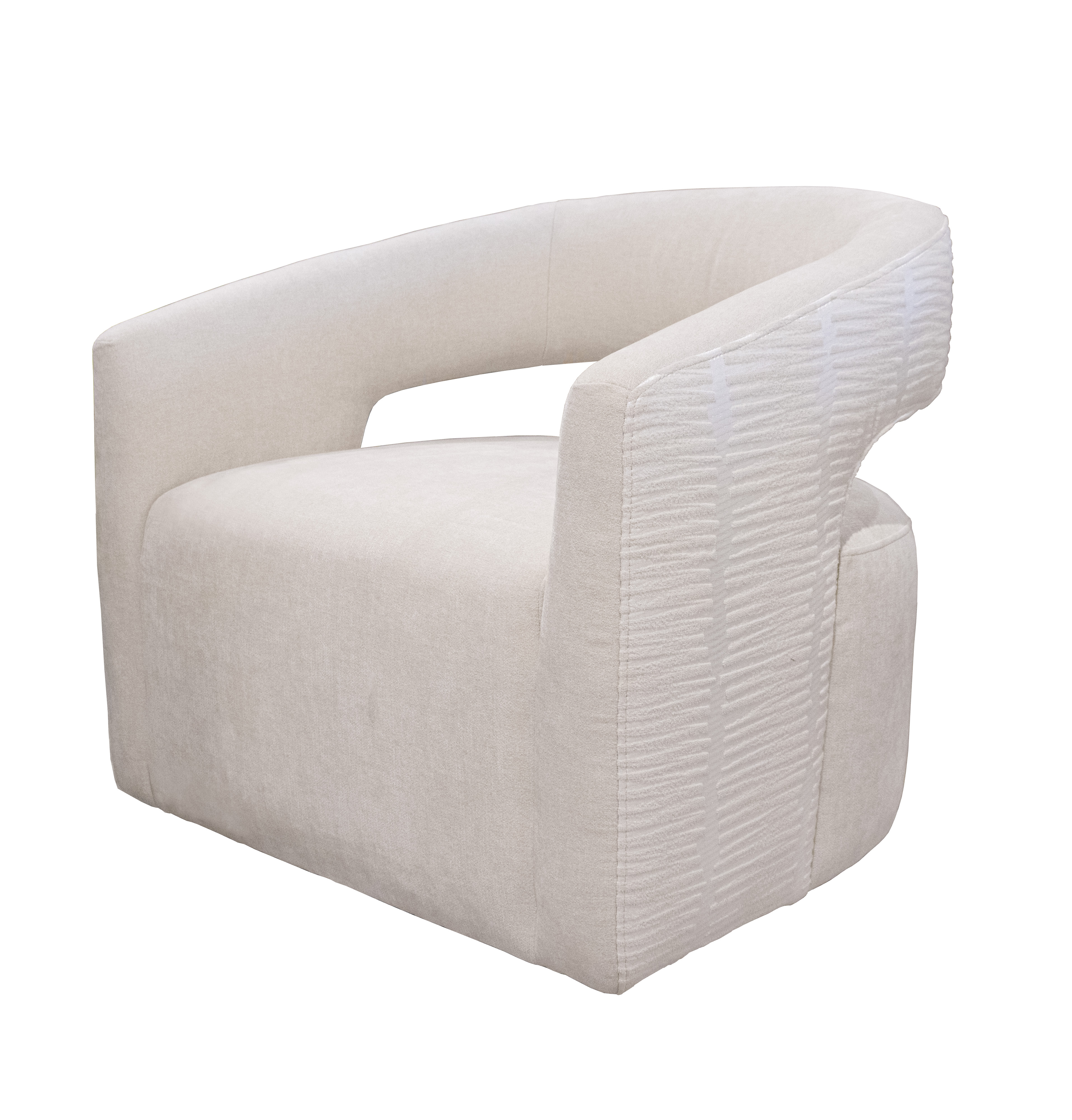 Model: SORB#912-ELNT | Parker House Orbit - Elise Natural Open Back Accent Chair