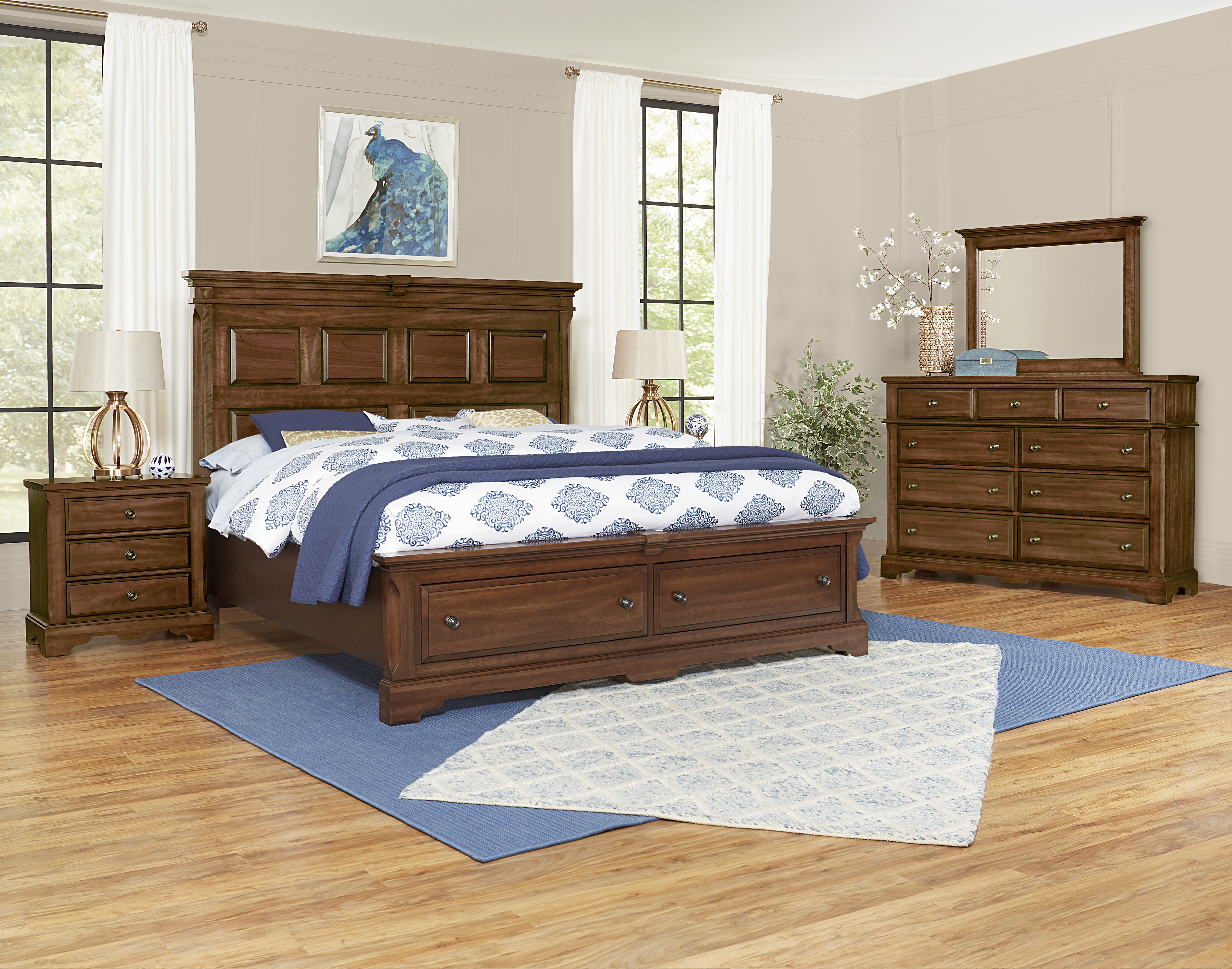 Model: 110-669 | Artisan & Post by Vaughan-Bassett Mansion Hdbd 6/6