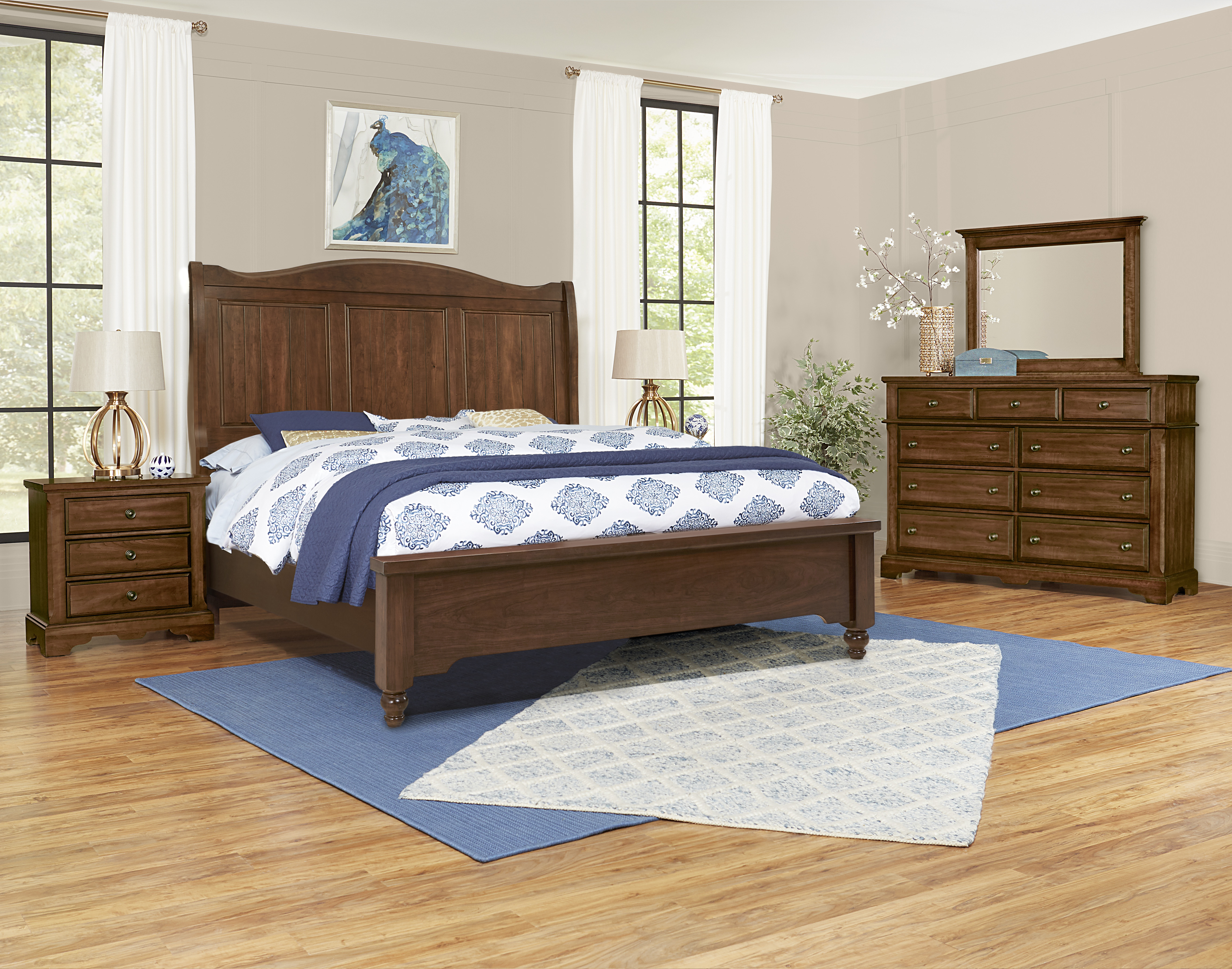 Model: 110-553-155-722 | Artisan & Post by Vaughan-Bassett Queen Sleigh Bed