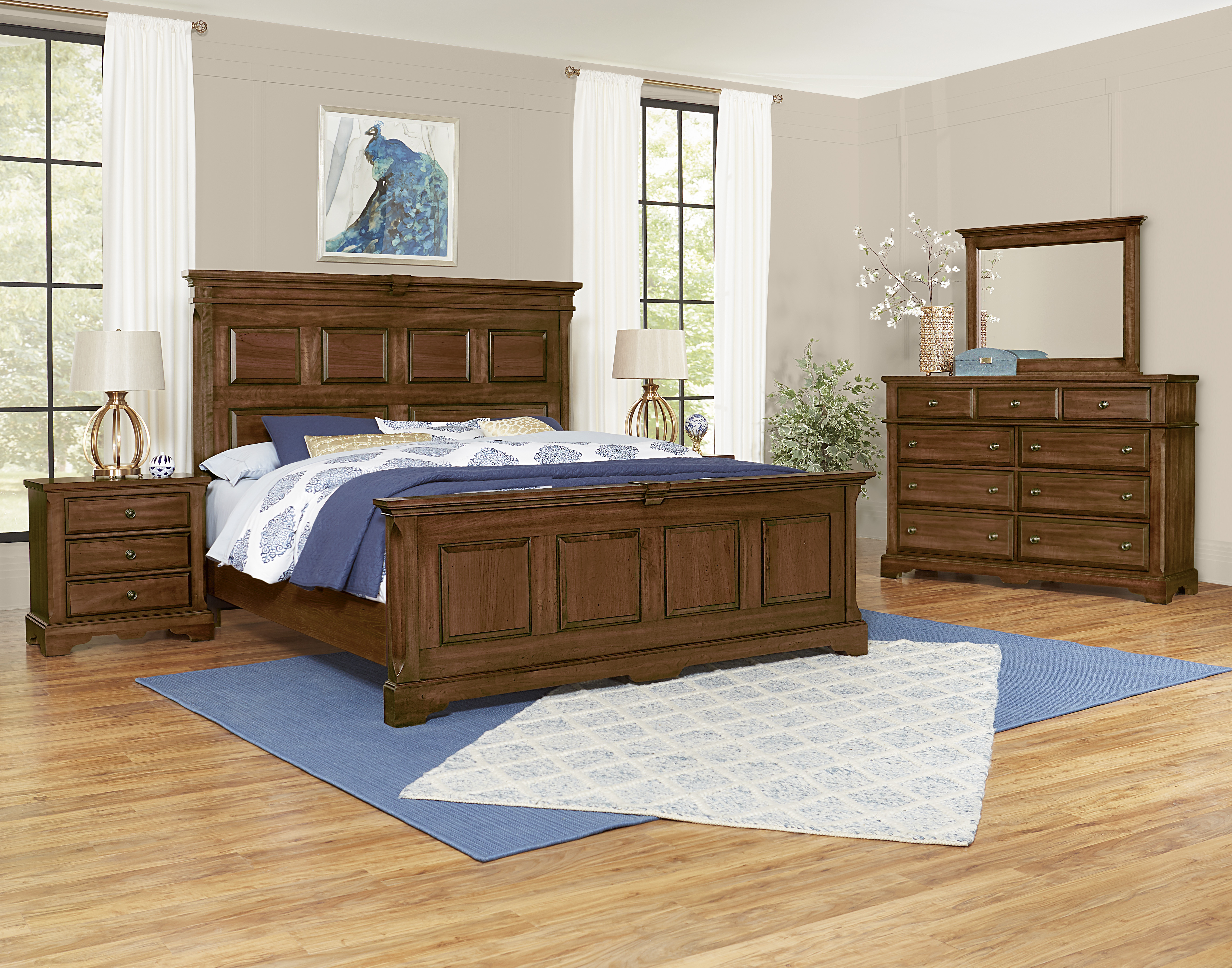 Model: 110-669-966-744-MS2 | Artisan & Post by Vaughan-Bassett Cal King Mansion Bed