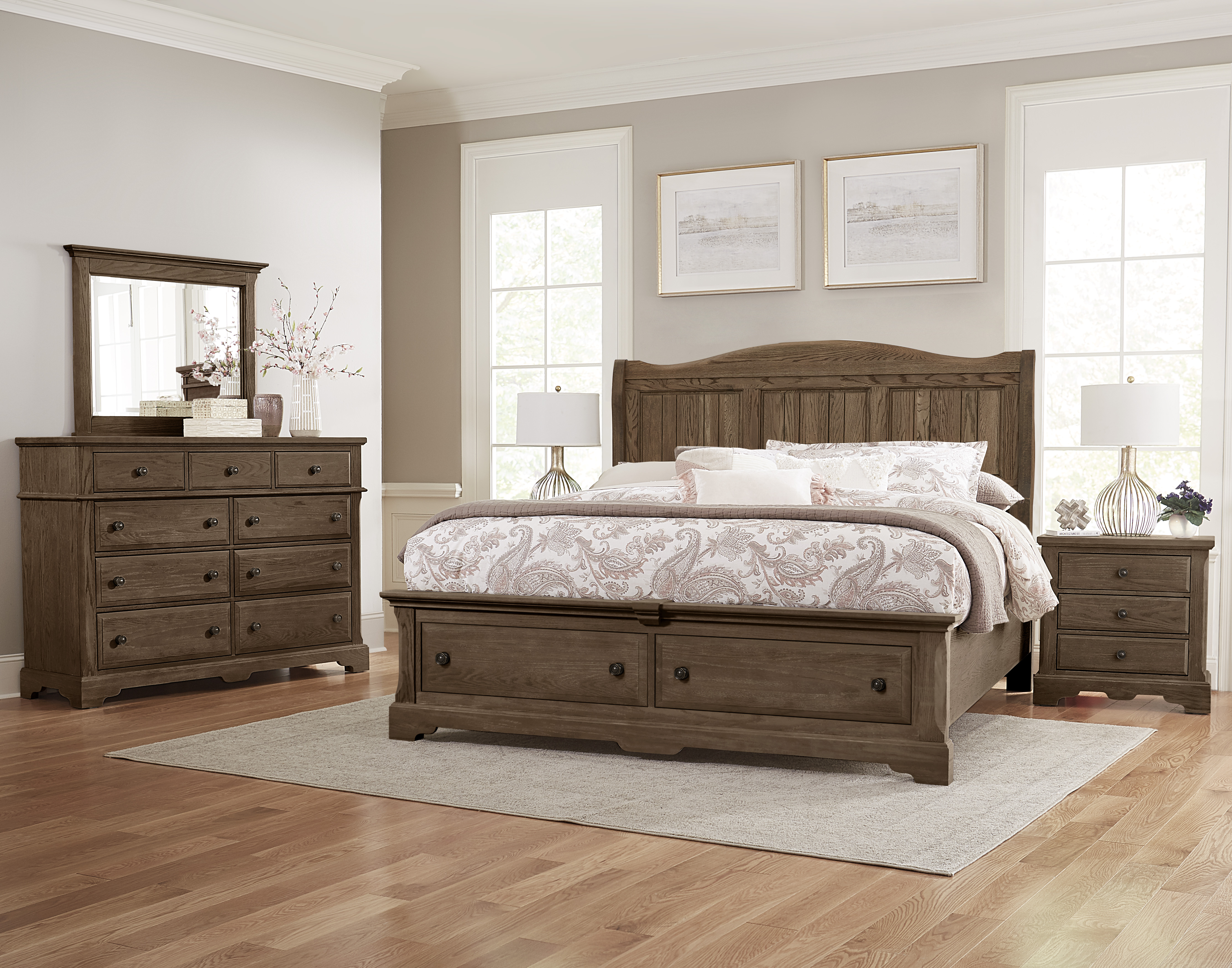 Model: 112-553 | Artisan & Post by Vaughan-Bassett Sleigh Hdbd 5/0
