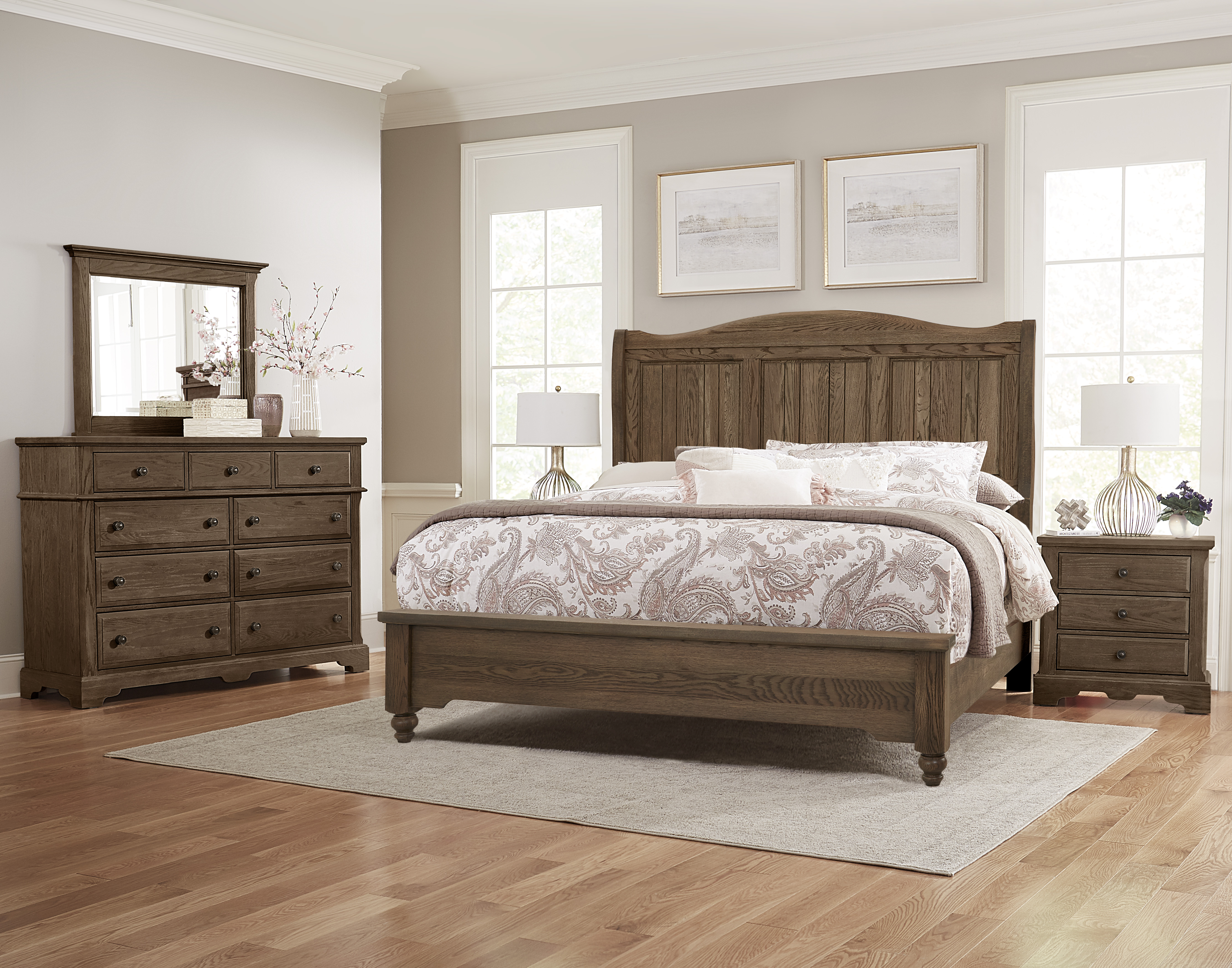 Model: 112-553 | Artisan & Post by Vaughan-Bassett Sleigh Hdbd 5/0