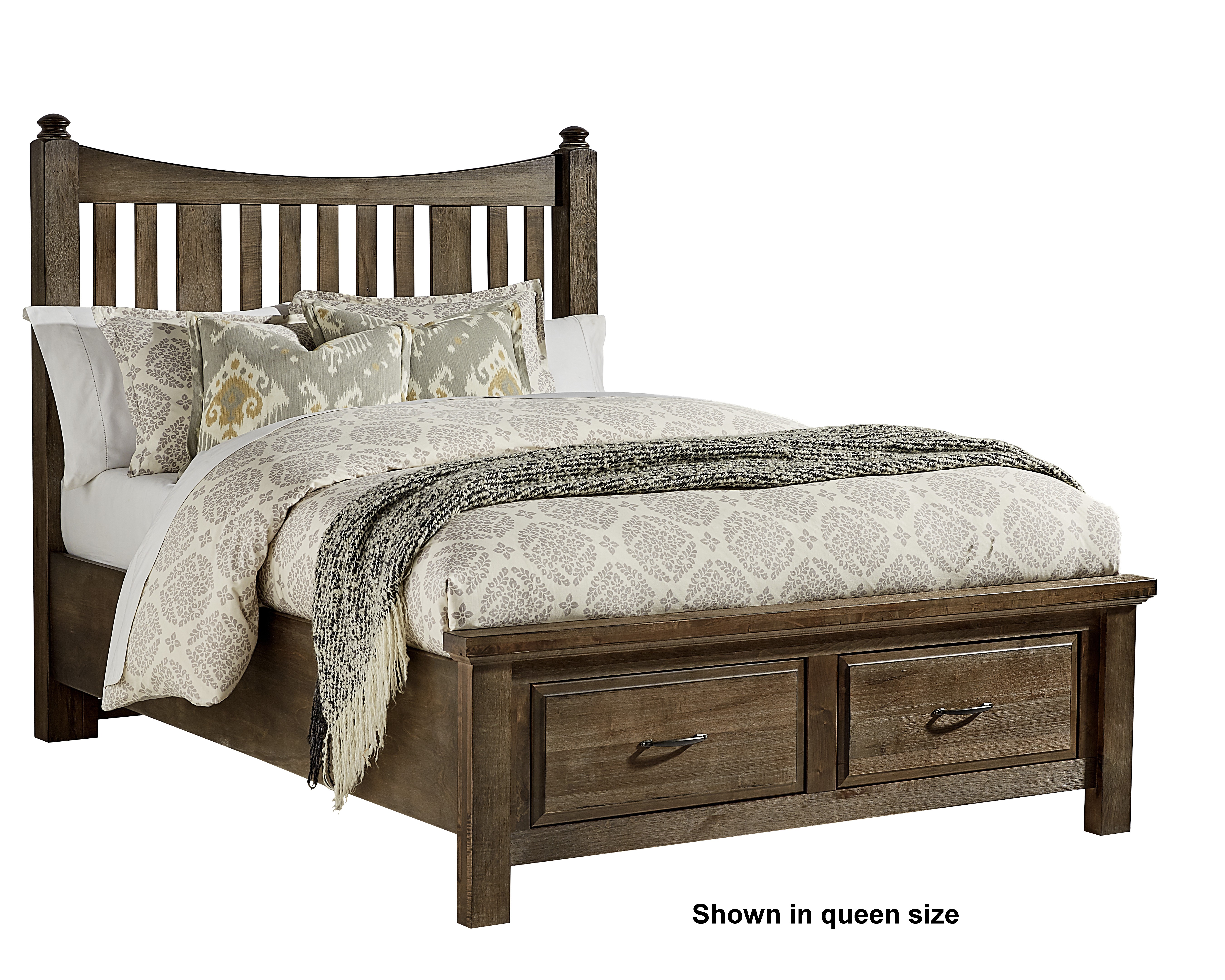 Model: 117-066B | Artisan & Post by Vaughan-Bassett Storage Ftbd 6/6 - 2 Drwr