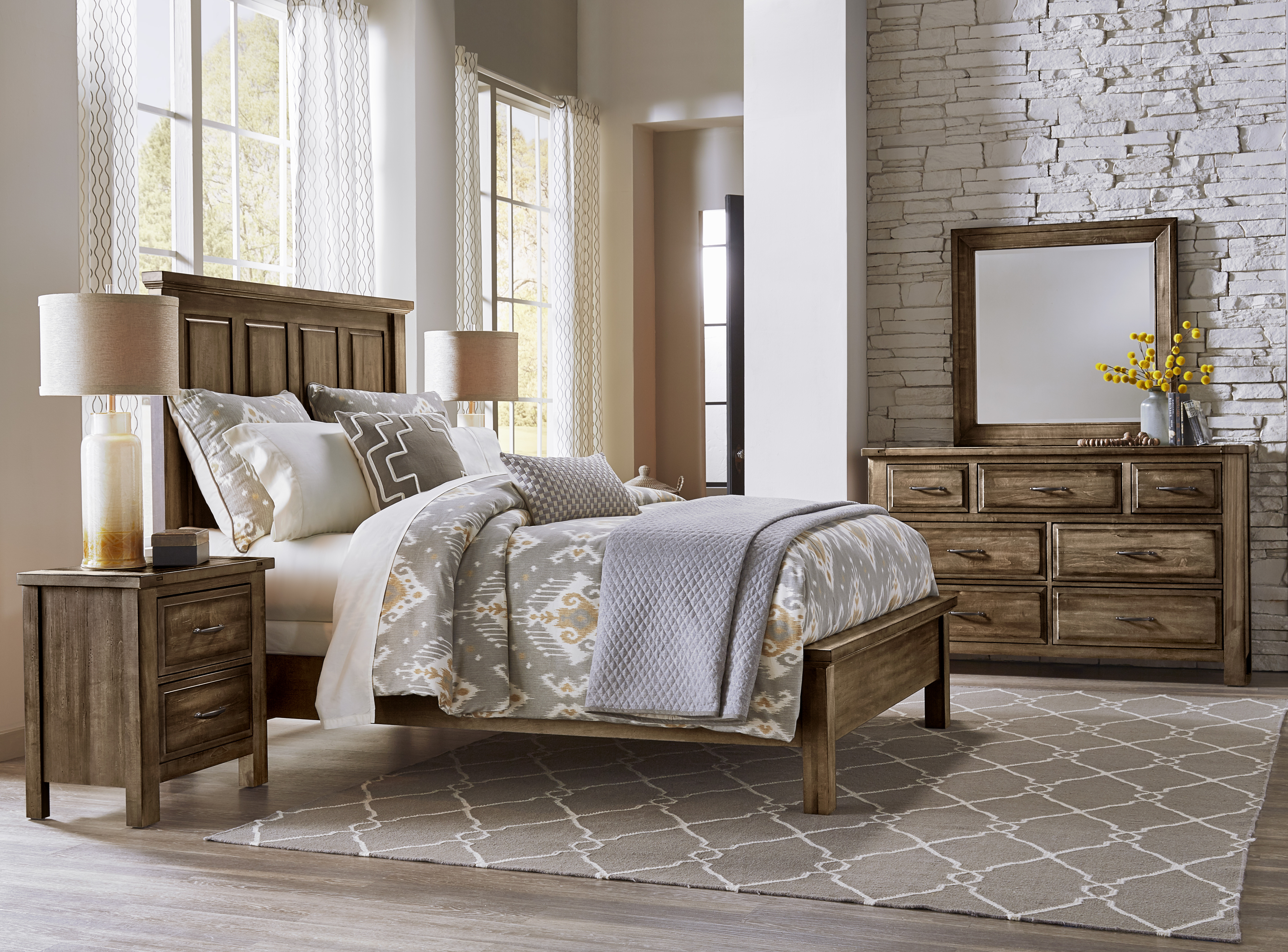 Model: 117-669-966-944-MS2 | Artisan & Post by Vaughan-Bassett Cal King Mansion Bed