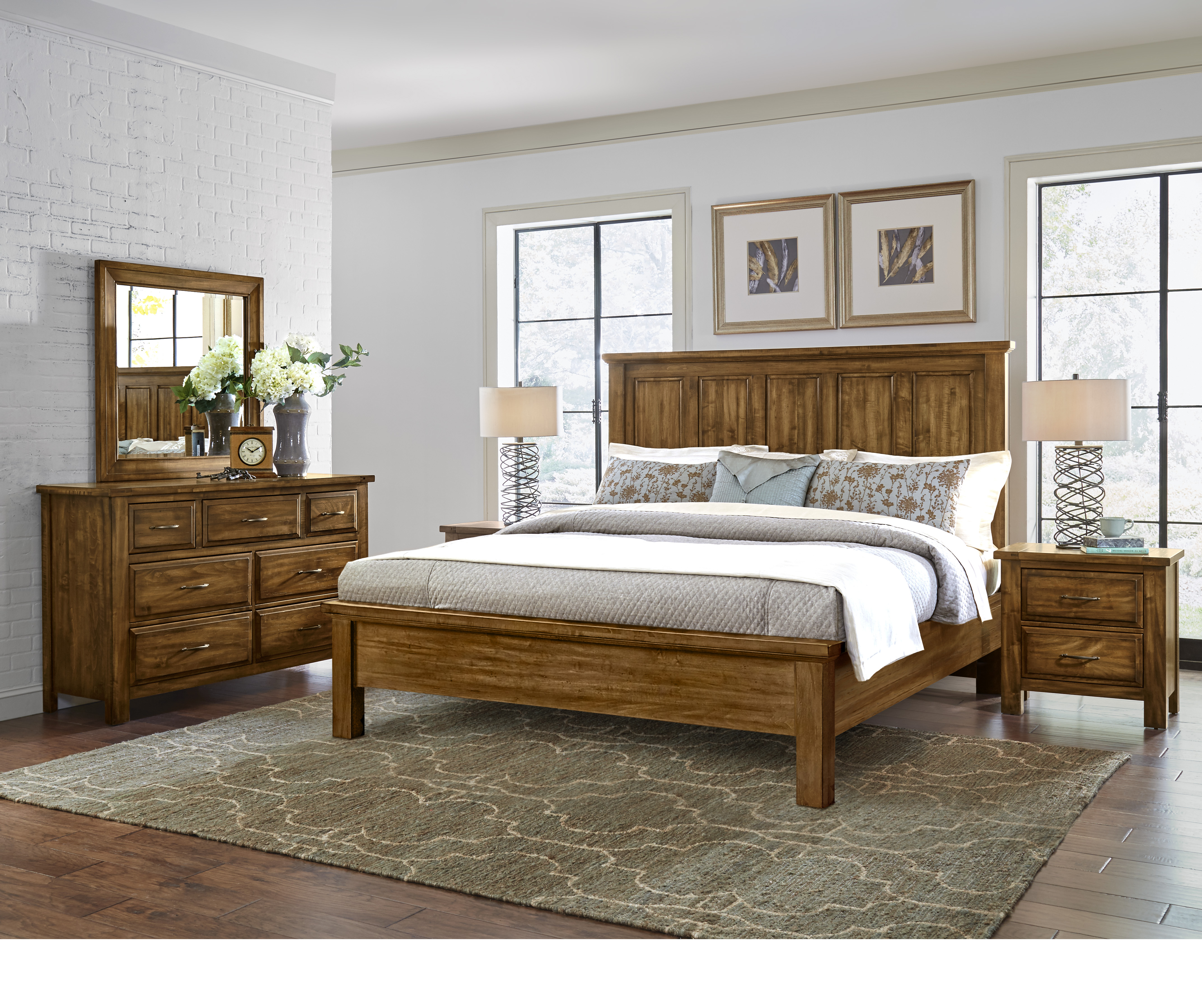 Model: 118-669 | Artisan & Post by Vaughan-Bassett Mansion Hdbd 6/6