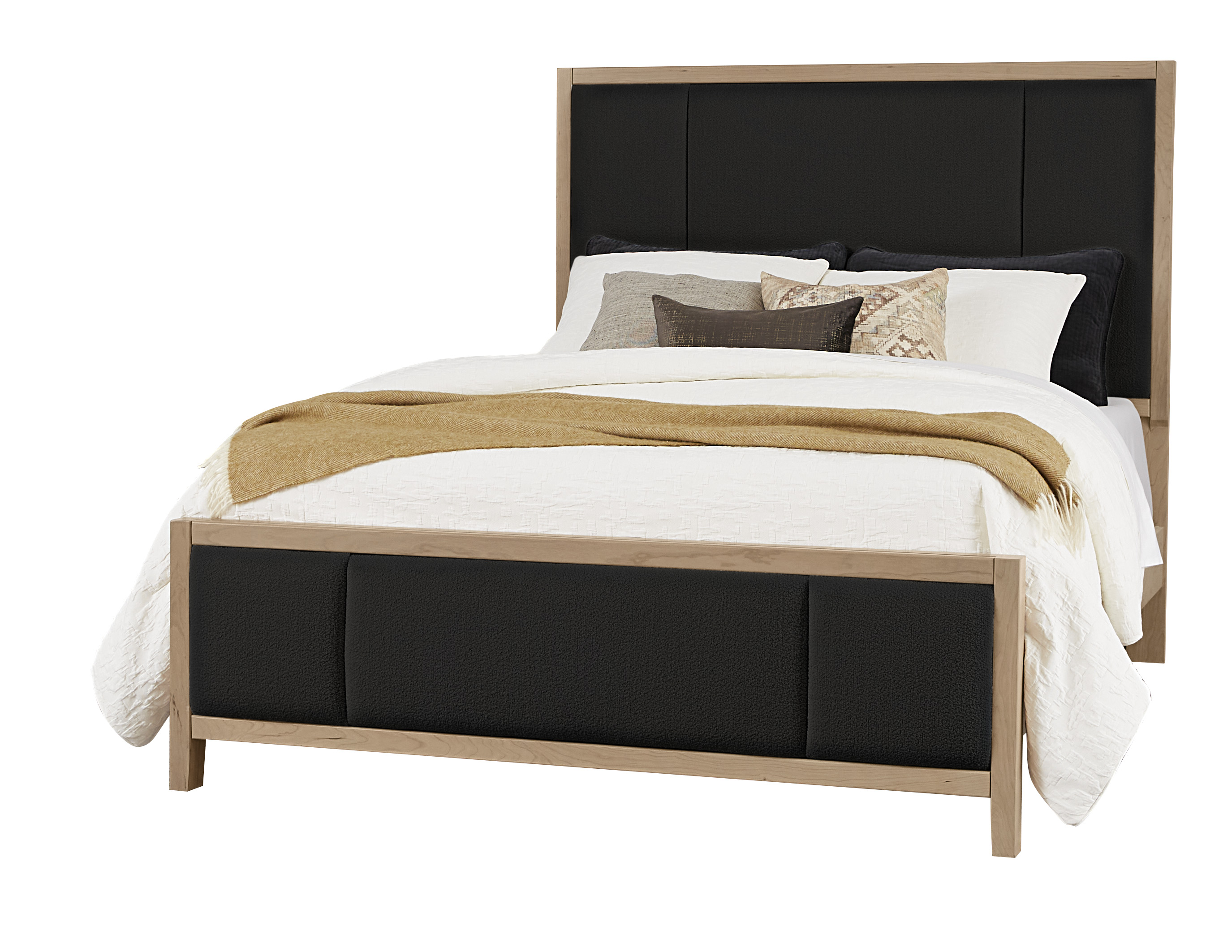 Artisan & Post by Vaughan-Bassett Cal King Upholstered Bed-Black Fab
